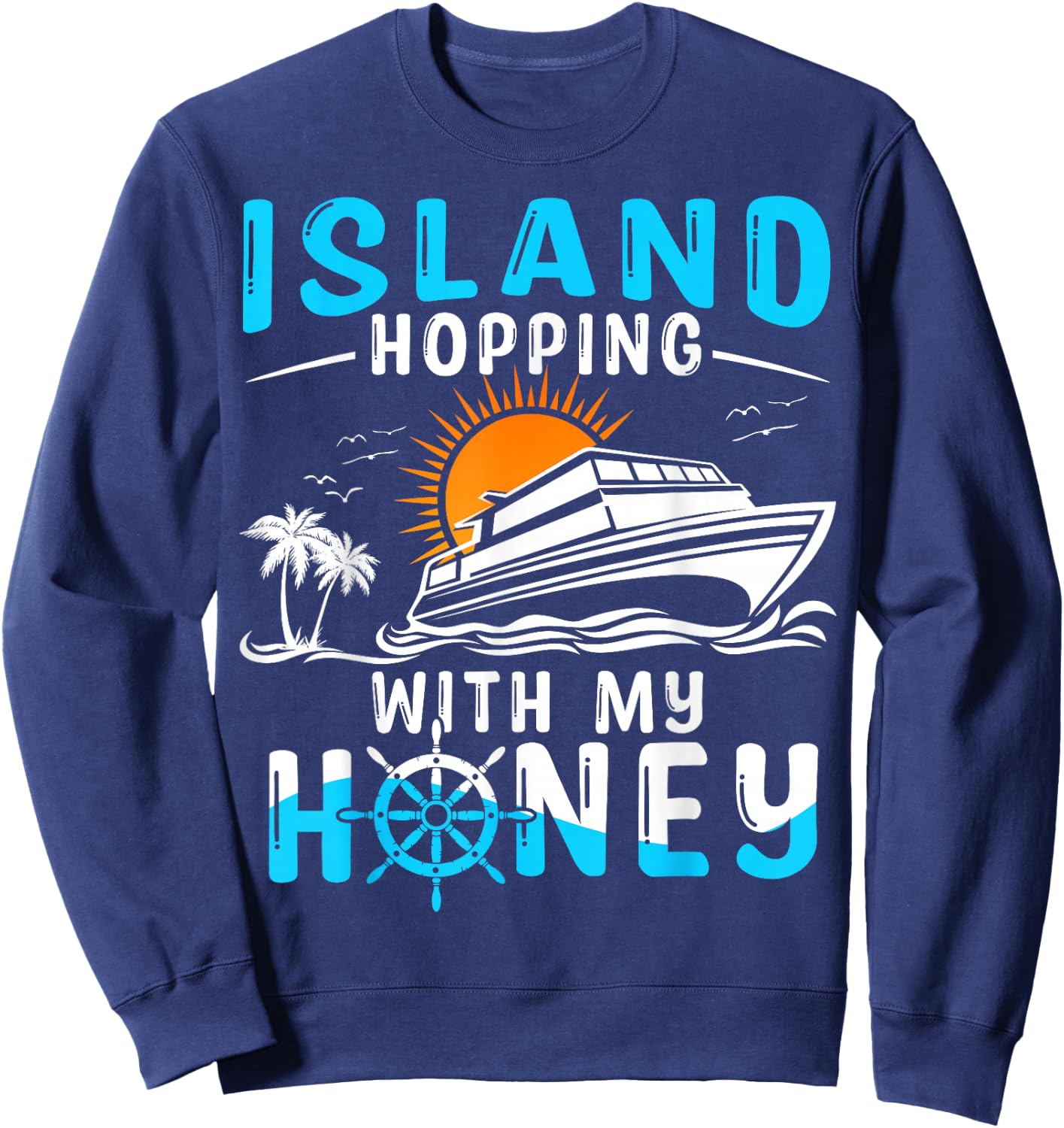 Island Hopping Couple Cruise Sweatshirt - Sweatshirt | Navy