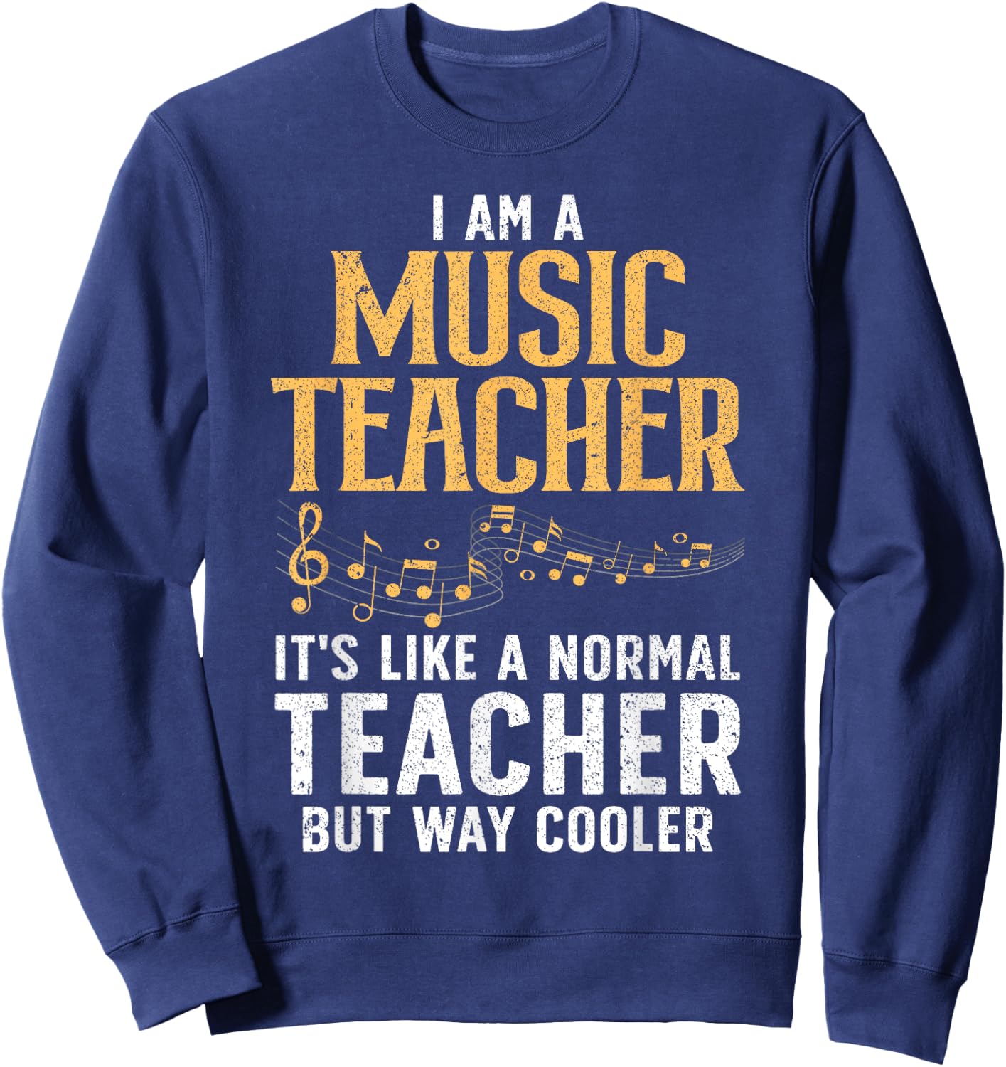 Cool Music Teacher Art Women School Orchestra Coach Sweatshirt - Sweatshirt | Navy