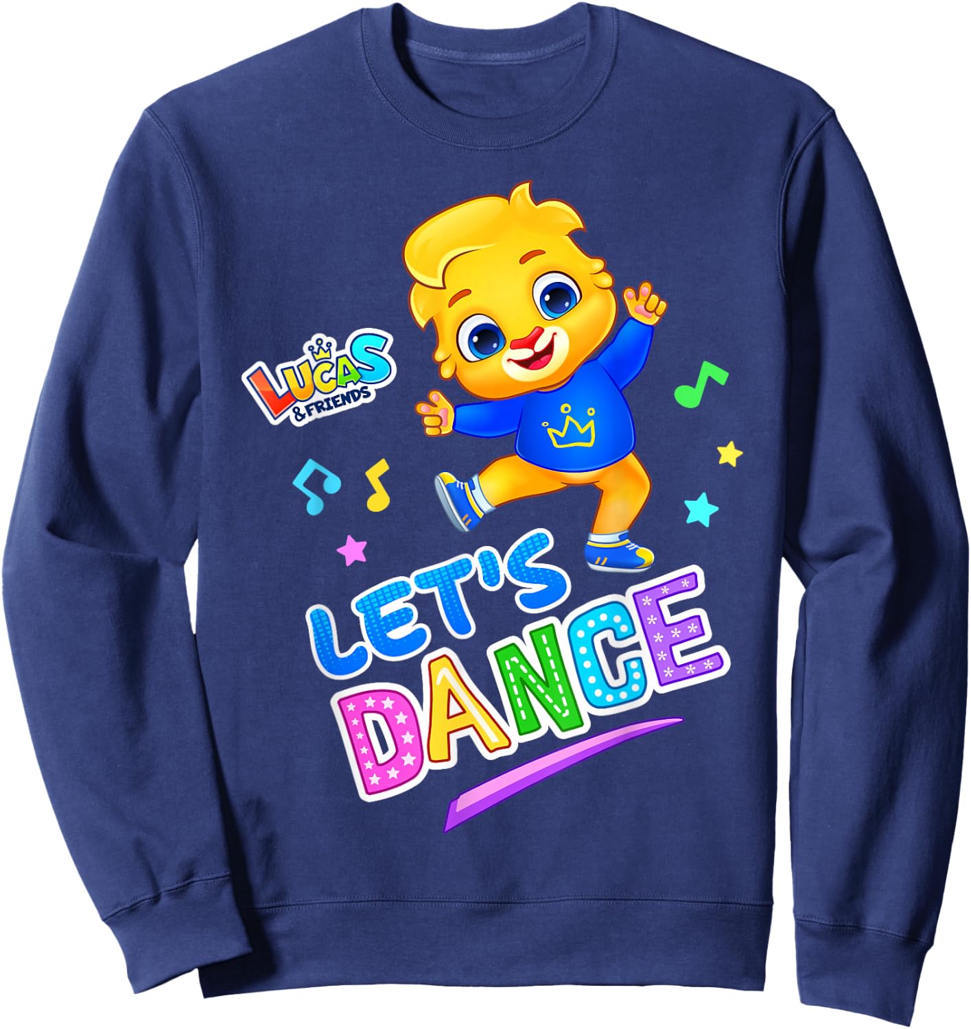 Let's Dance | Official Lucas & Friends by RV AppStudios Sweatshirt - Sweatshirt | Navy