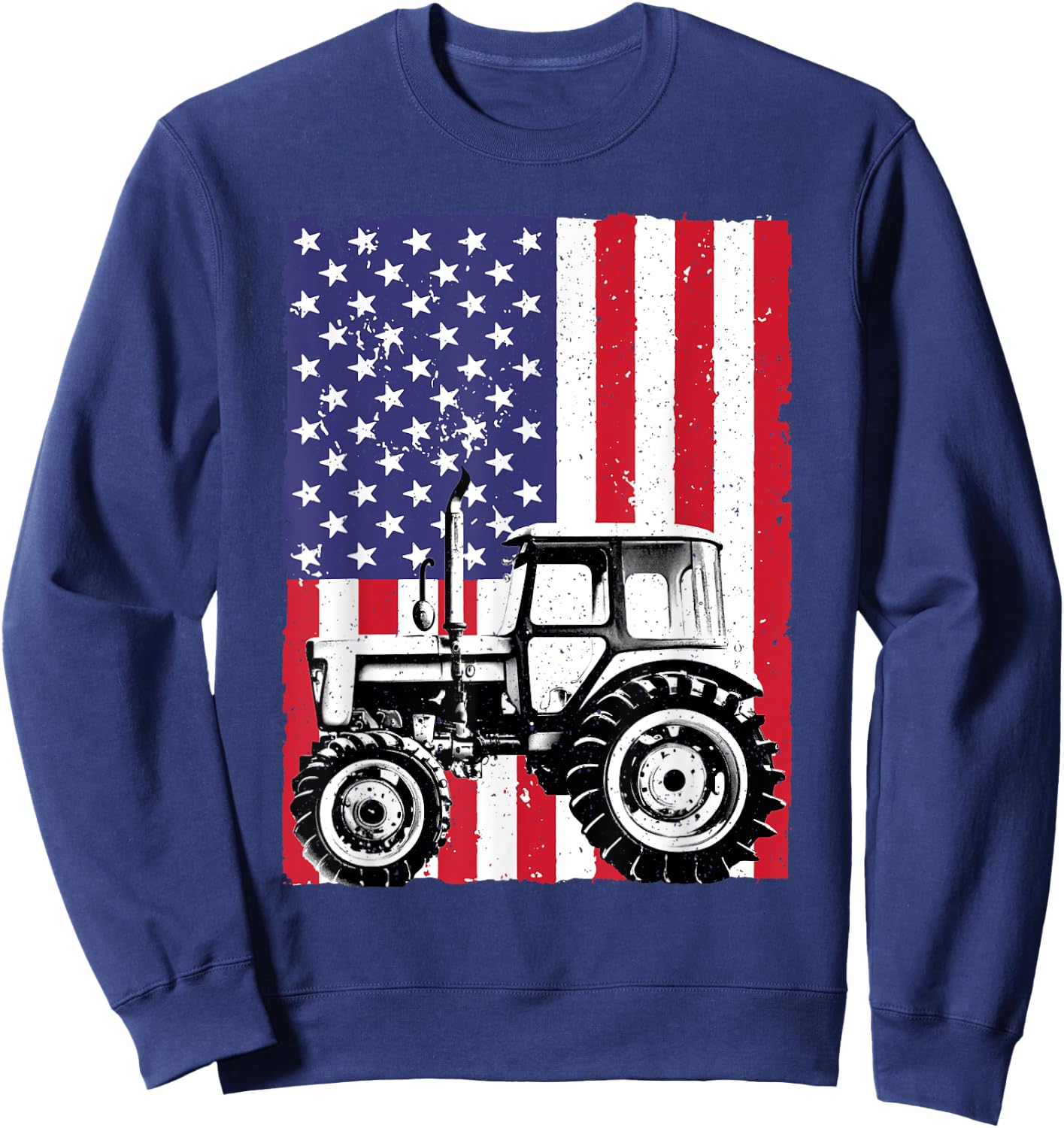 Cool Tractor Design Women Farm Vehicle Tractor Lover Sweatshirt - Sweatshirt | Navy