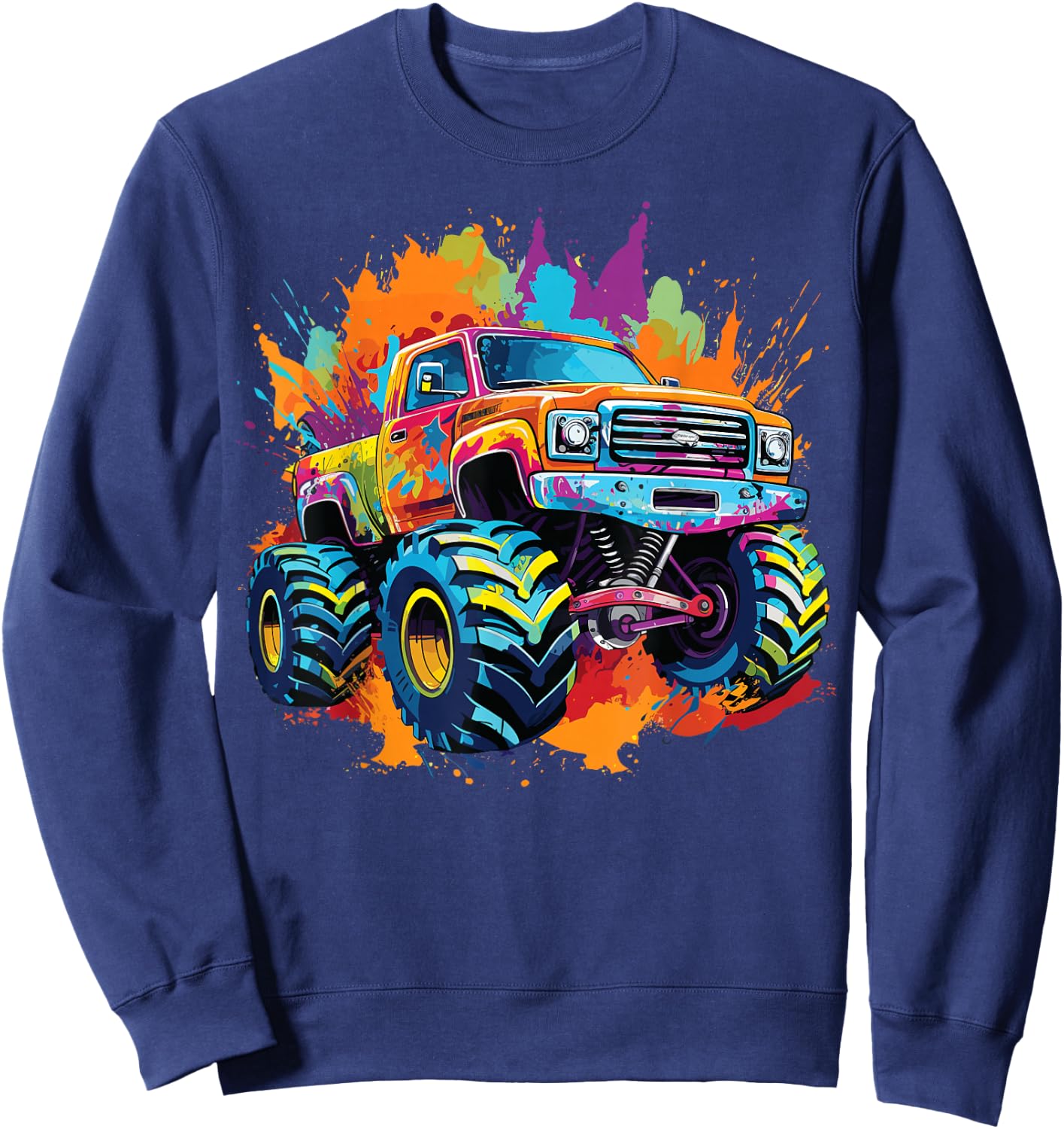 Monster Truck for toddlers Youth & Adults Sweatshirt - Sweatshirt | Navy