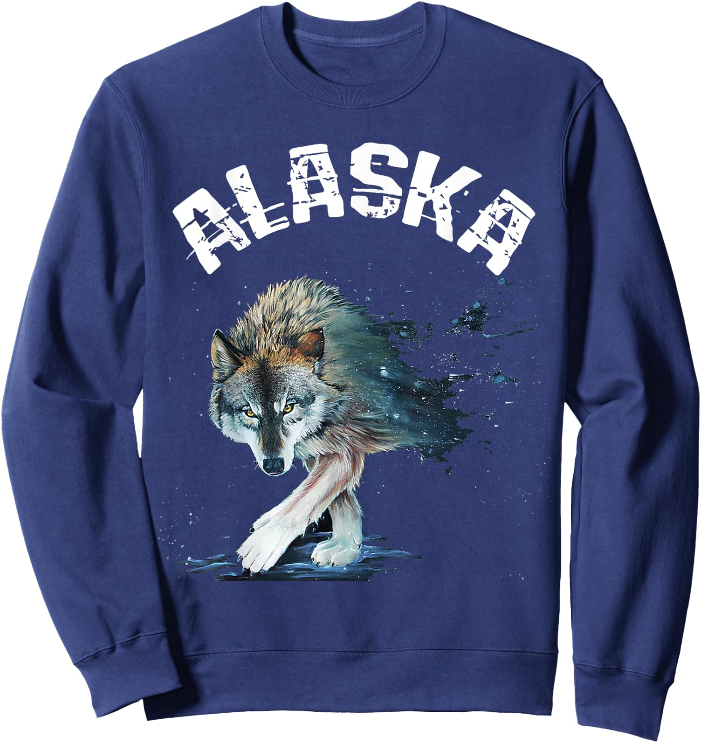 Alaska Wolf Sweatshirt - Sweatshirt | Navy