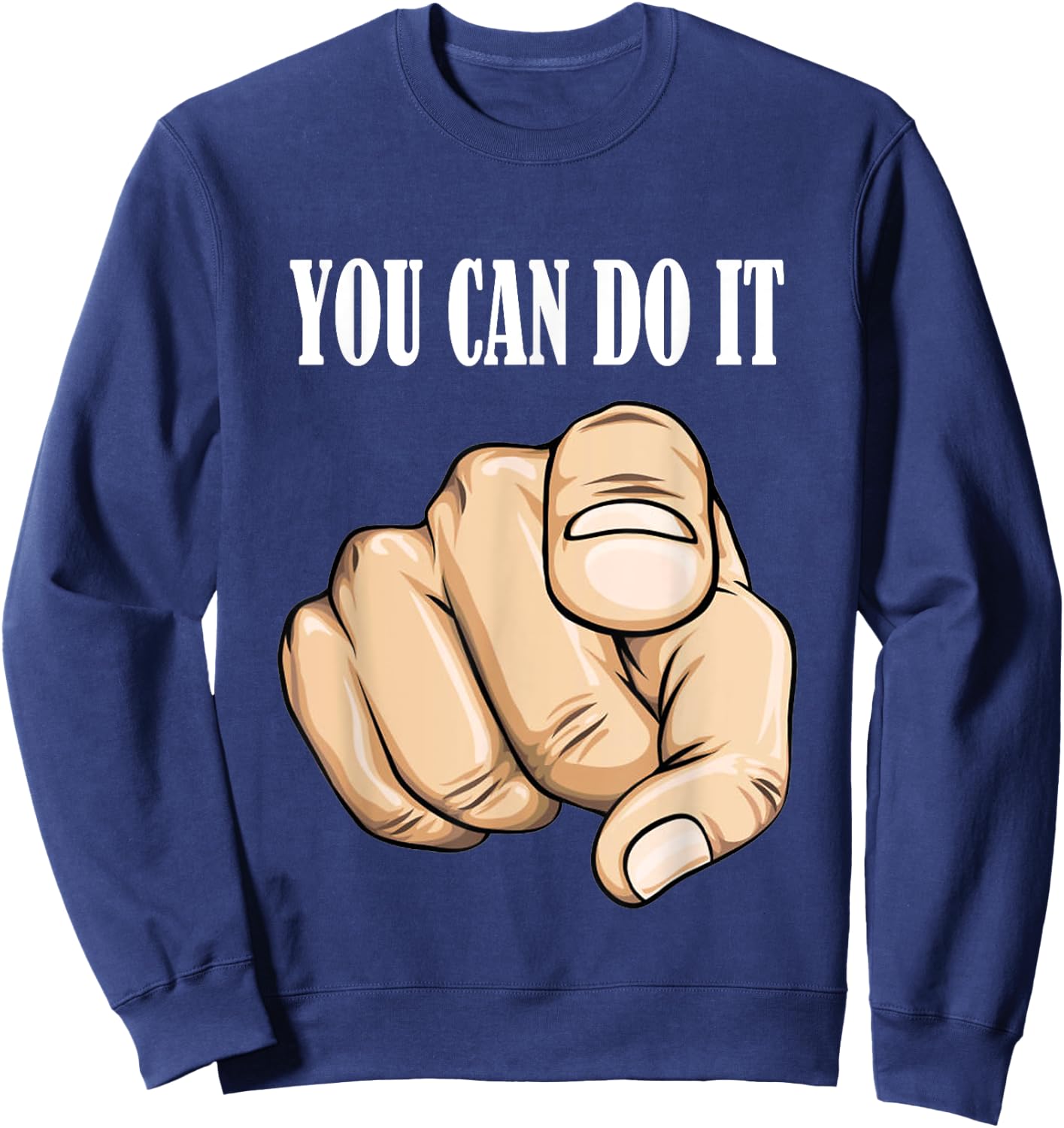 You can do it Graphic Printed Sweatshirt - Sweatshirt | Navy
