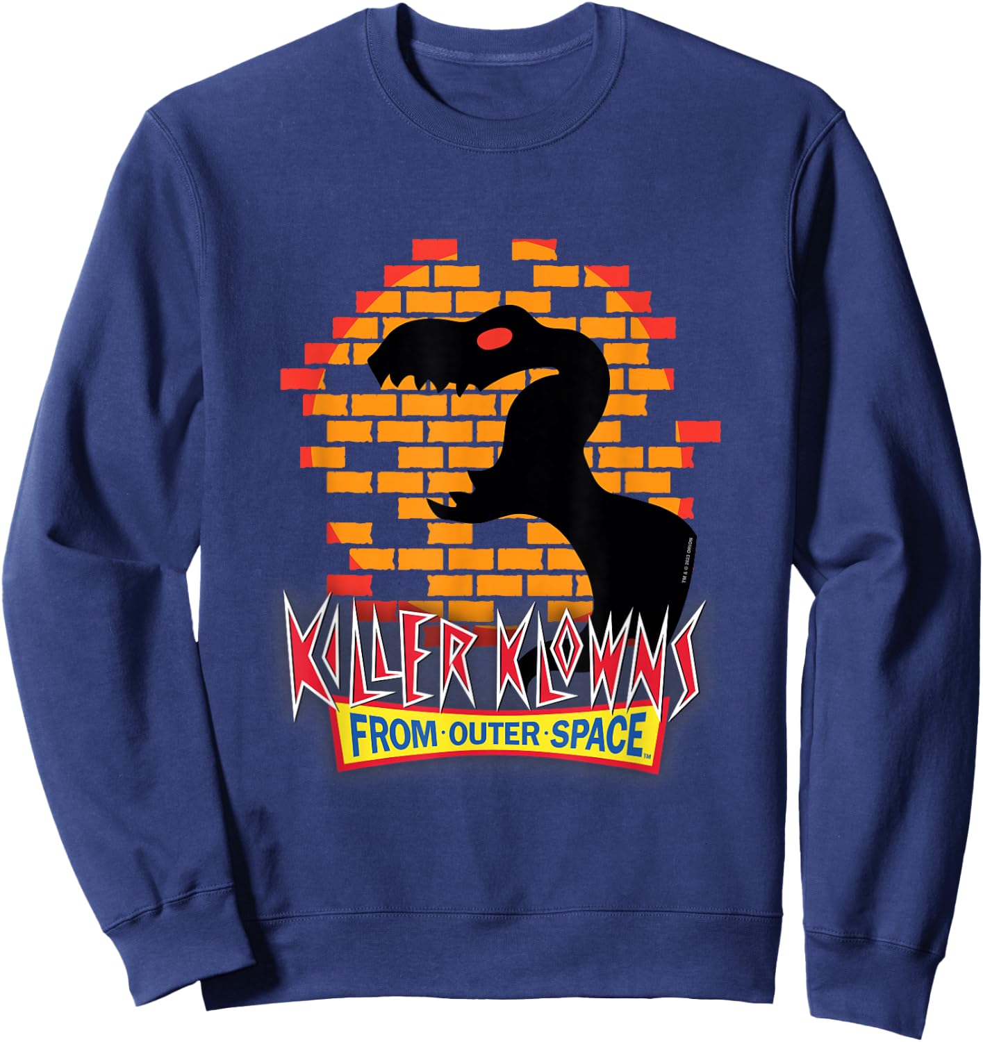 Killer Klowns from Outer Space T-Rex Dinosaur Shadow Puppet Sweatshirt - Sweatshirt | Navy