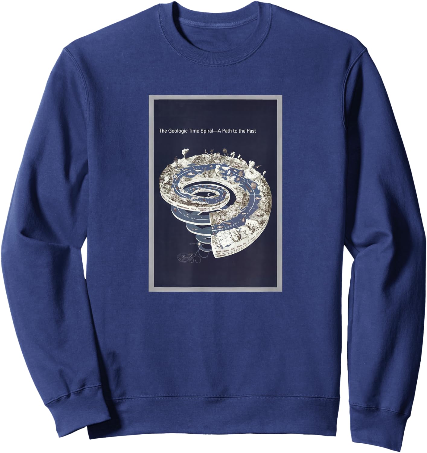 Geologic Timeline Diagram (2008) Sweatshirt - Sweatshirt | Navy