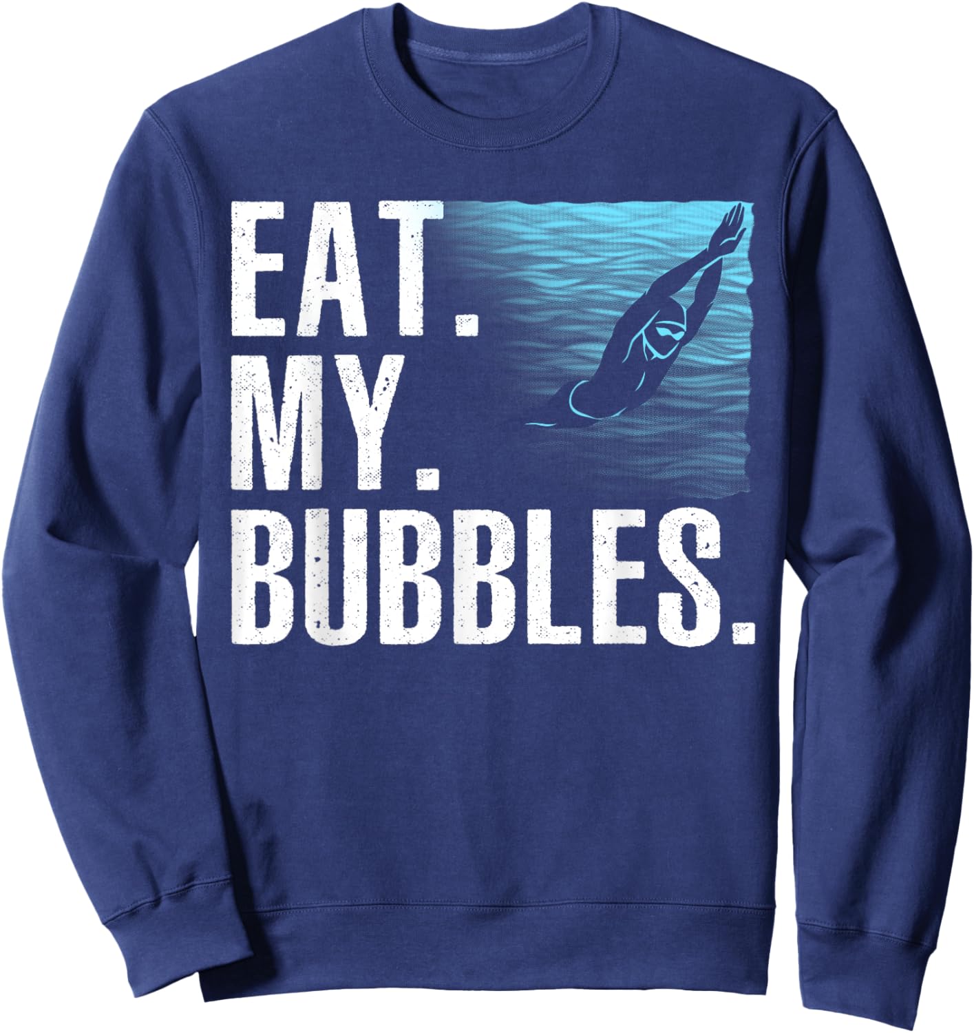 Funny Swimming Art Women Swim Coach Rescue Swimmer Sweatshirt - Sweatshirt | Navy