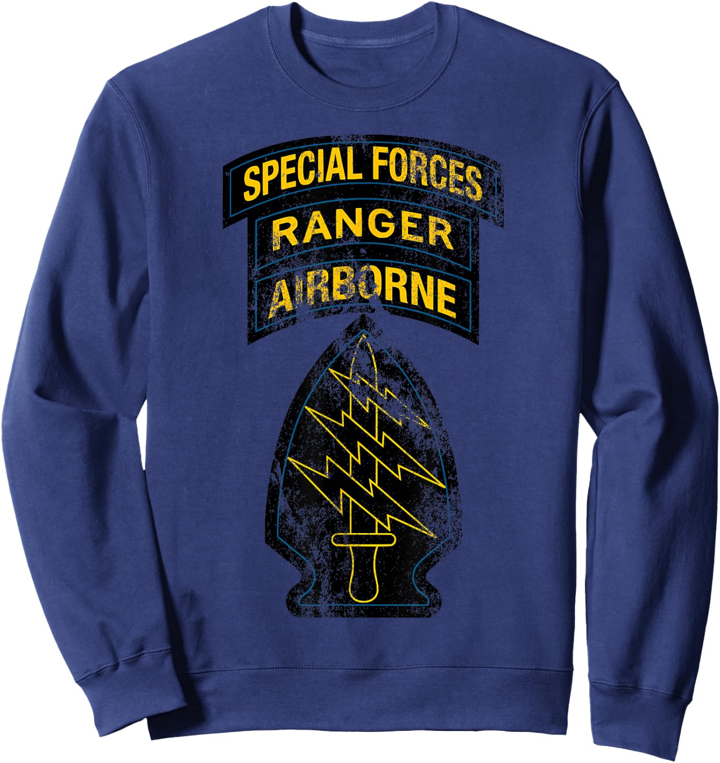 US Army Special Forces - SF Ranger Tab - Retro Vintage Sweatshirt - Sweatshirt | Navy