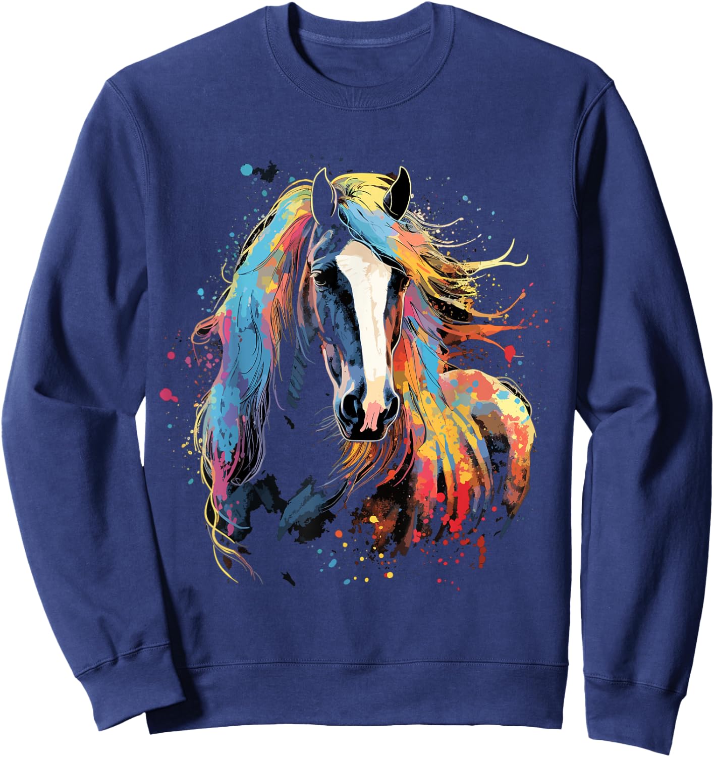 Clydesdale Horse Riding Dressage Show Jumping Horse Stable Sweatshirt - Sweatshirt | Navy