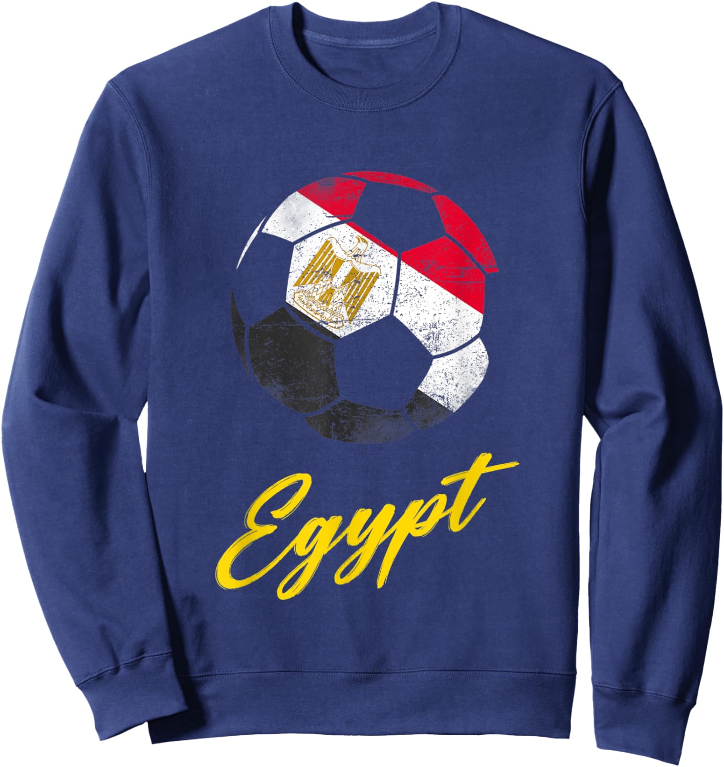 Egypt,Egypt Soccer Ball,Egyptian,Egypt flag. Sweatshirt - Sweatshirt | Navy