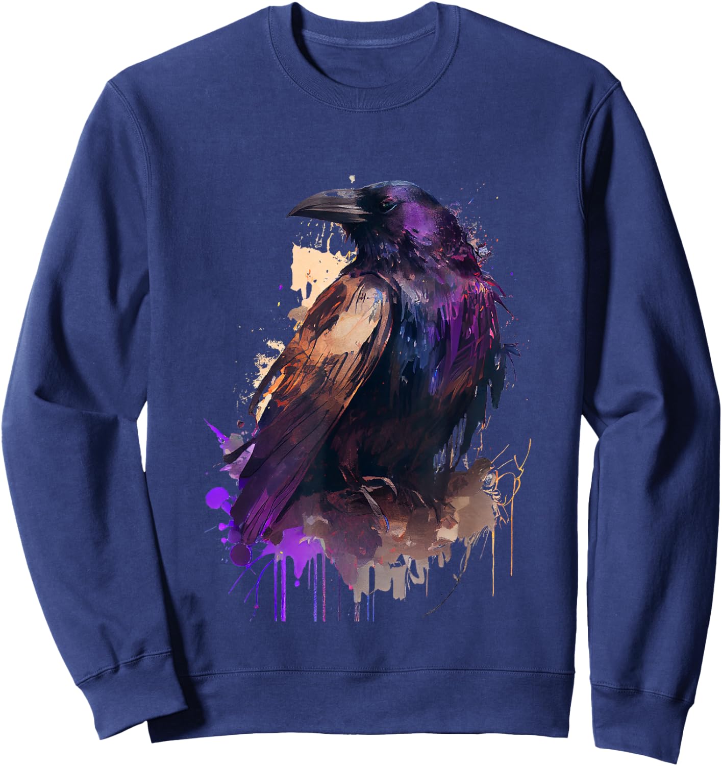 Raven colorful design Sweatshirt - Sweatshirt | Navy
