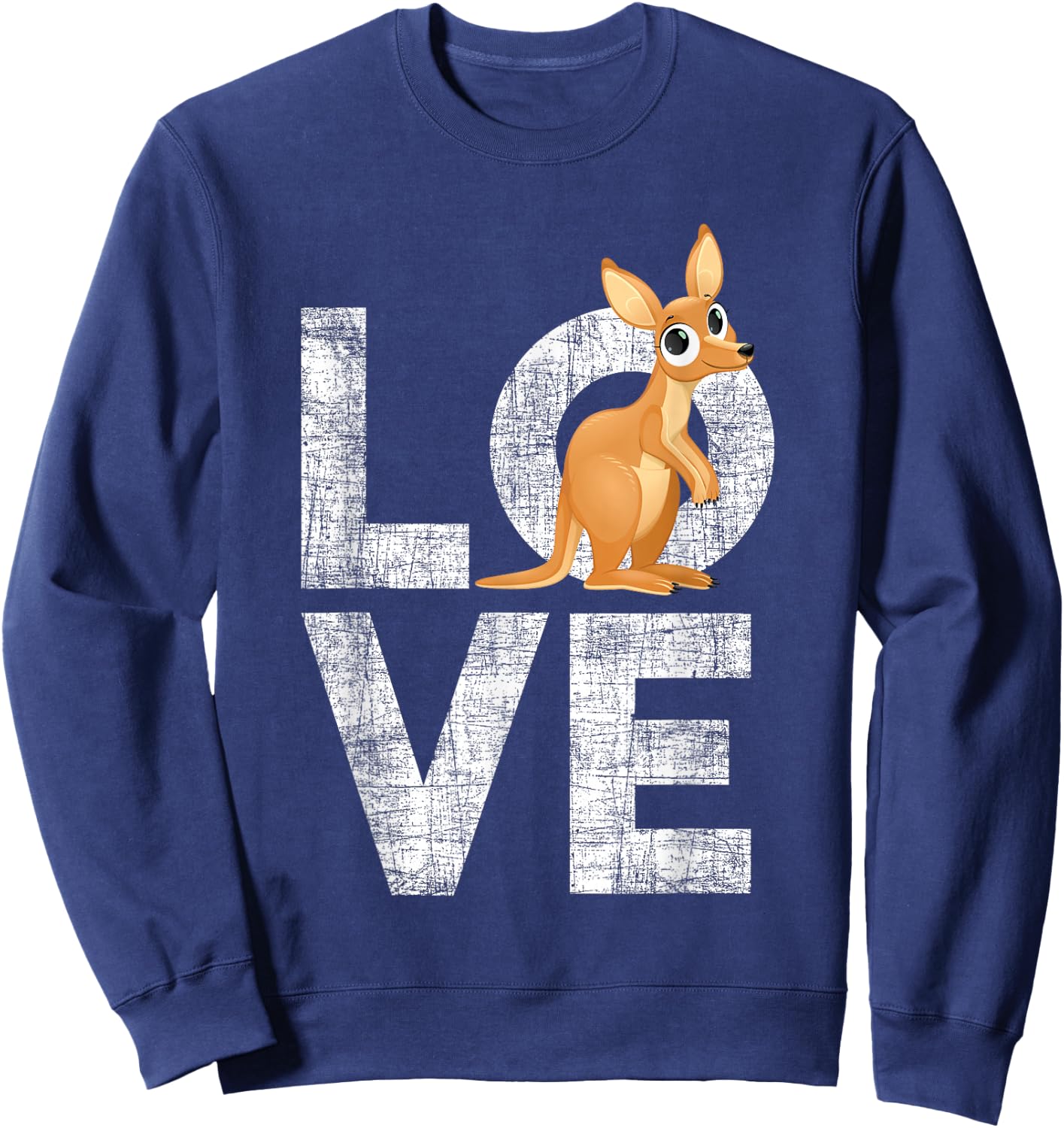 Love Kangaroo Australia Zookeeper Safari Animal Lover Sweatshirt - Sweatshirt | Navy