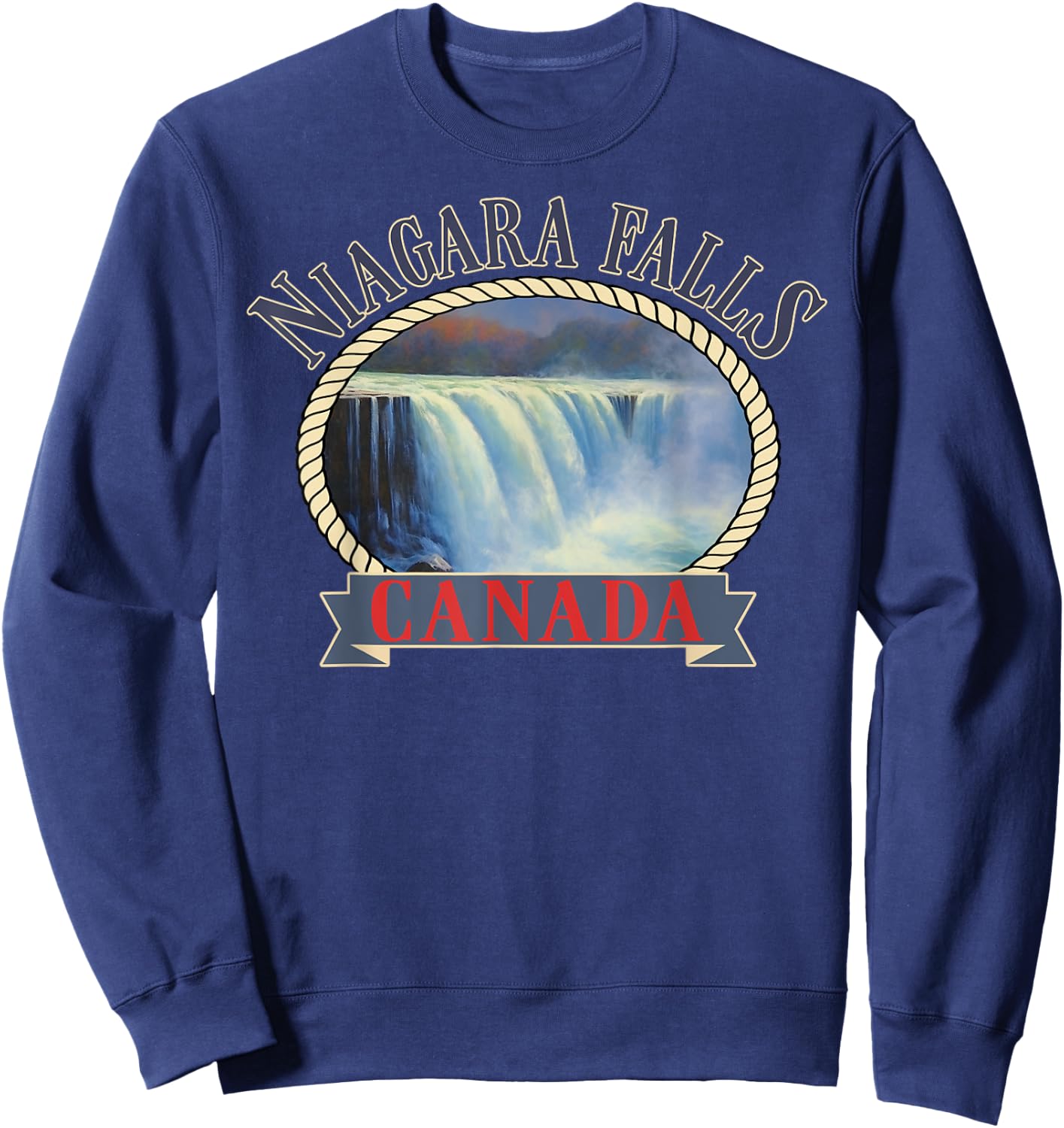 Niagara Falls Canada USA Nature river Sweatshirt - Sweatshirt | Navy