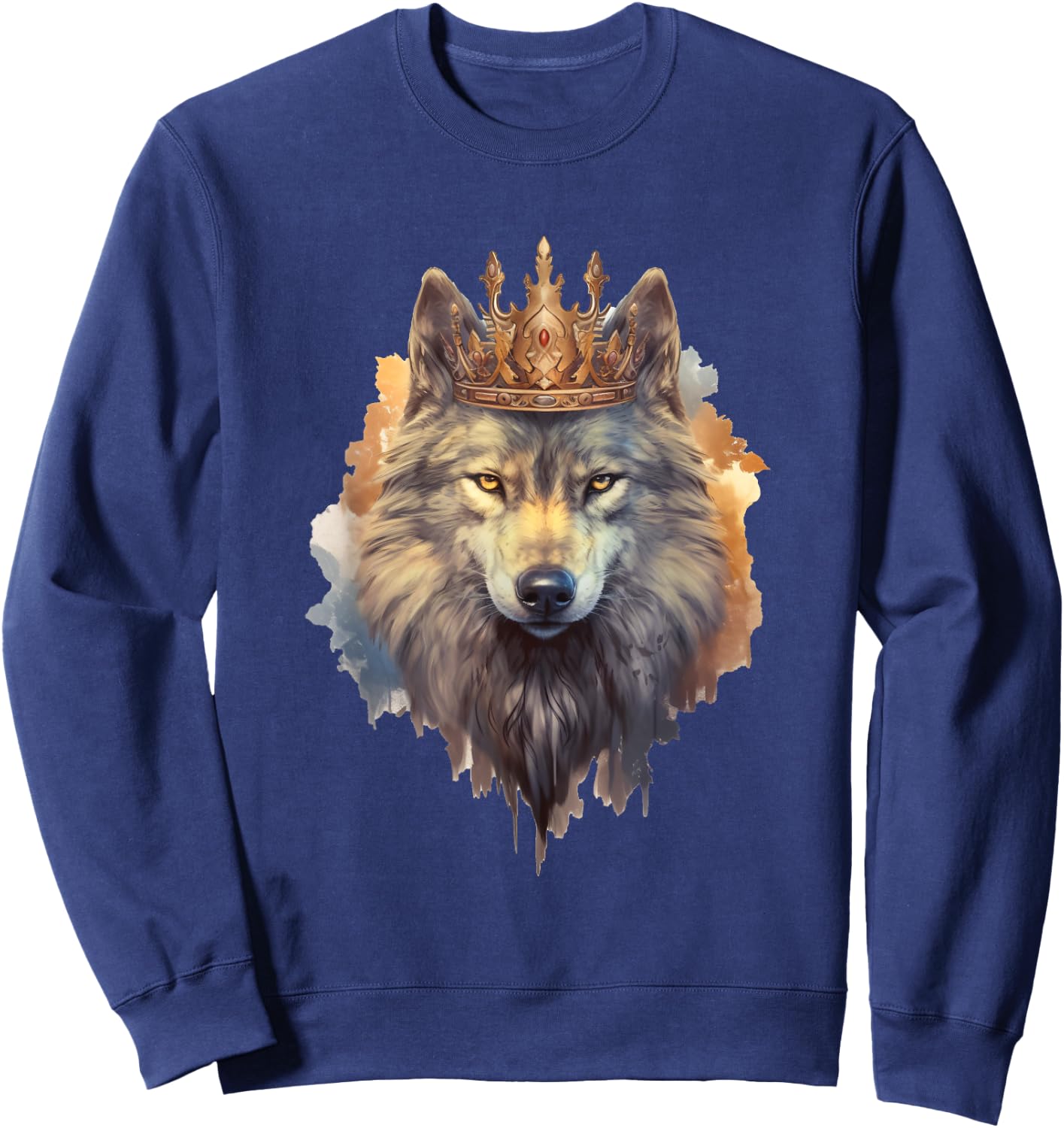 Wolf King Sweatshirt - Sweatshirt | Navy