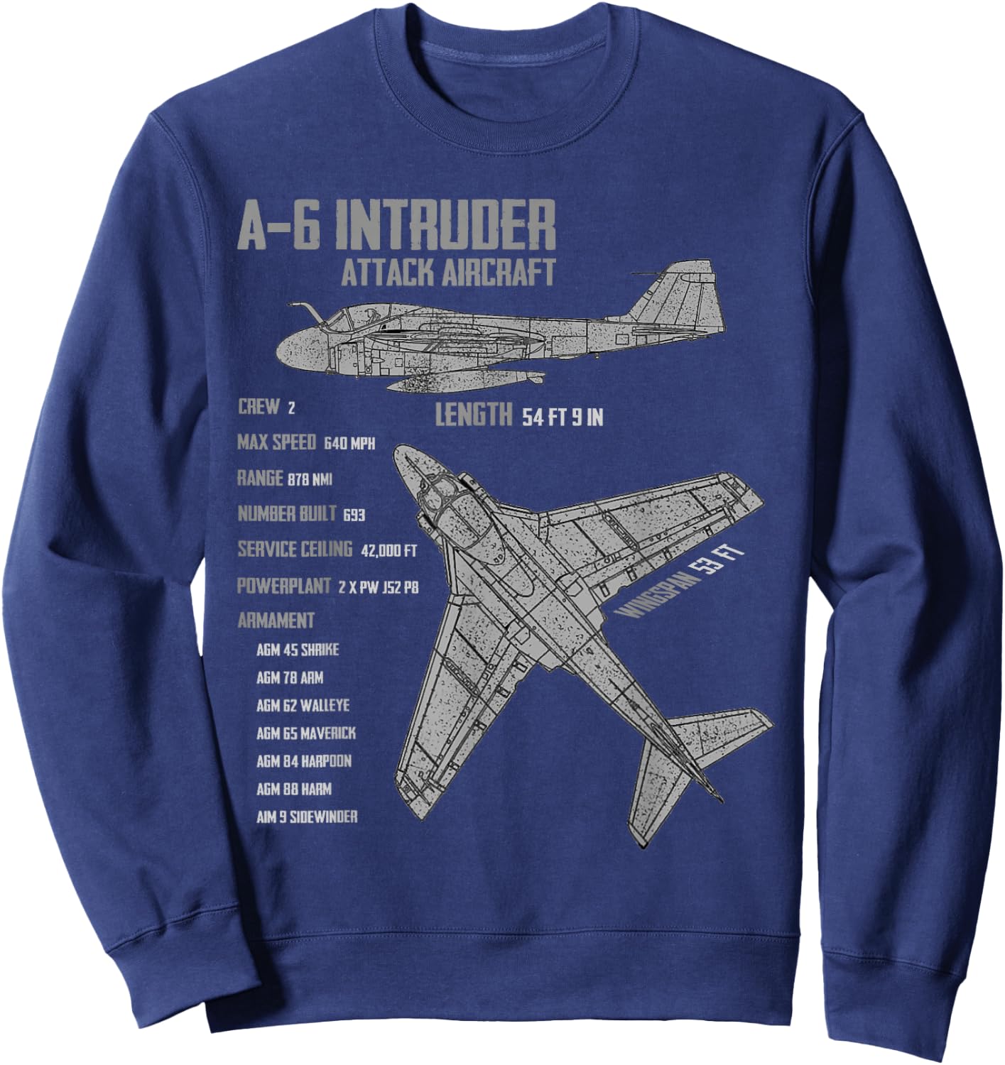 A-6 Intruder Sweatshirt - Sweatshirt | Navy