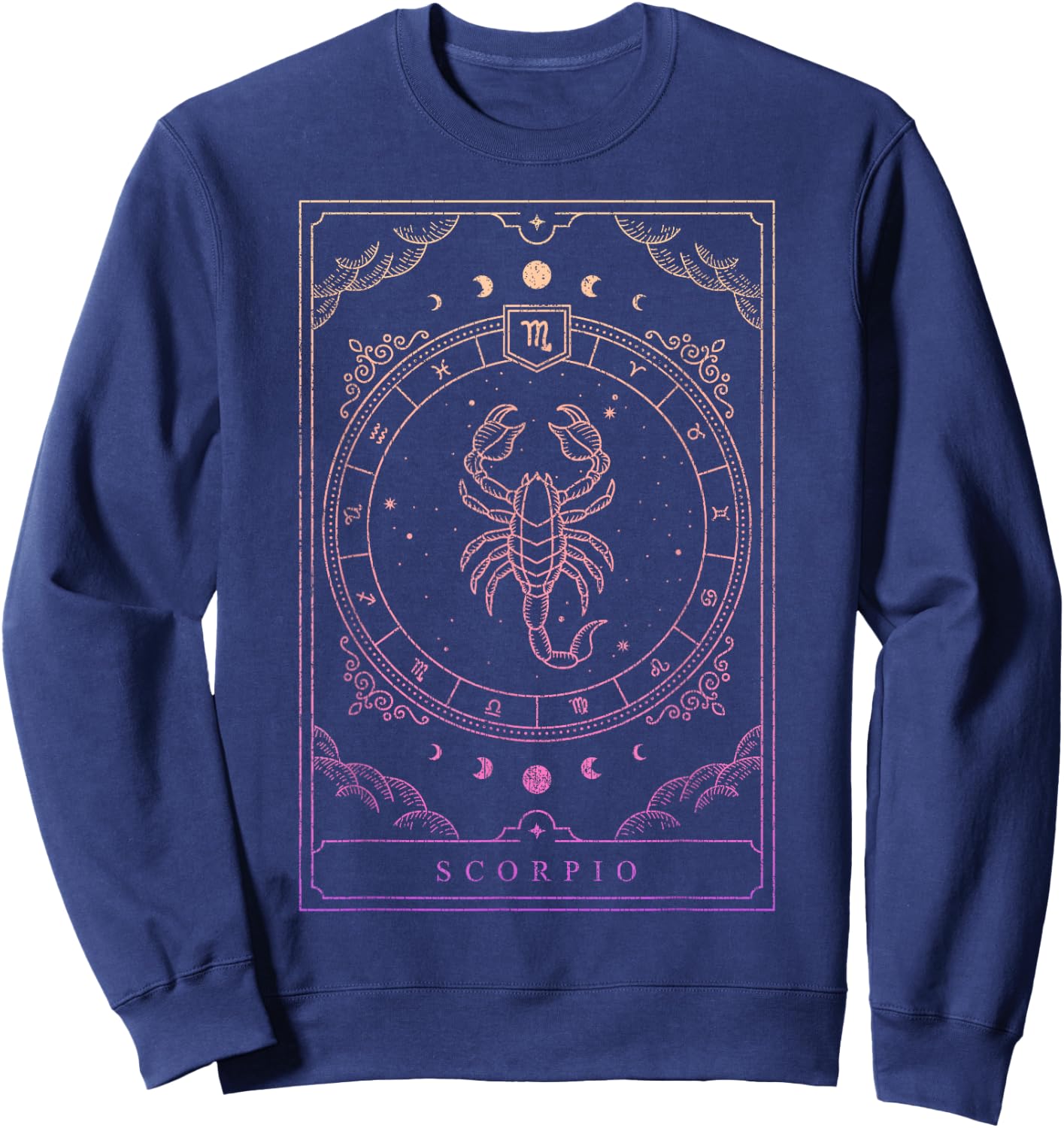 Women's Zodiac Sign Scorpio Sweatshirt - Sweatshirt | Navy