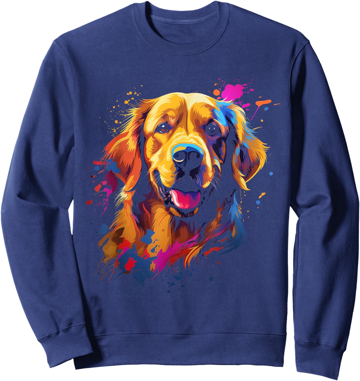 Golden Retriever Puppy Sweatshirt - Sweatshirt | Navy