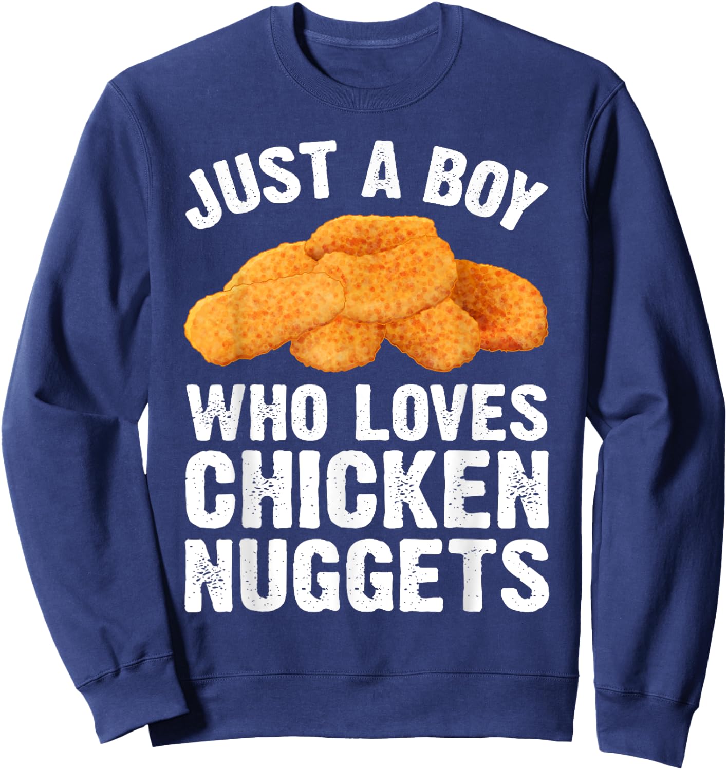 Funny Chicken Nugget Boys Kids Chicken Nugget Lovers Sweatshirt - Sweatshirt | Navy