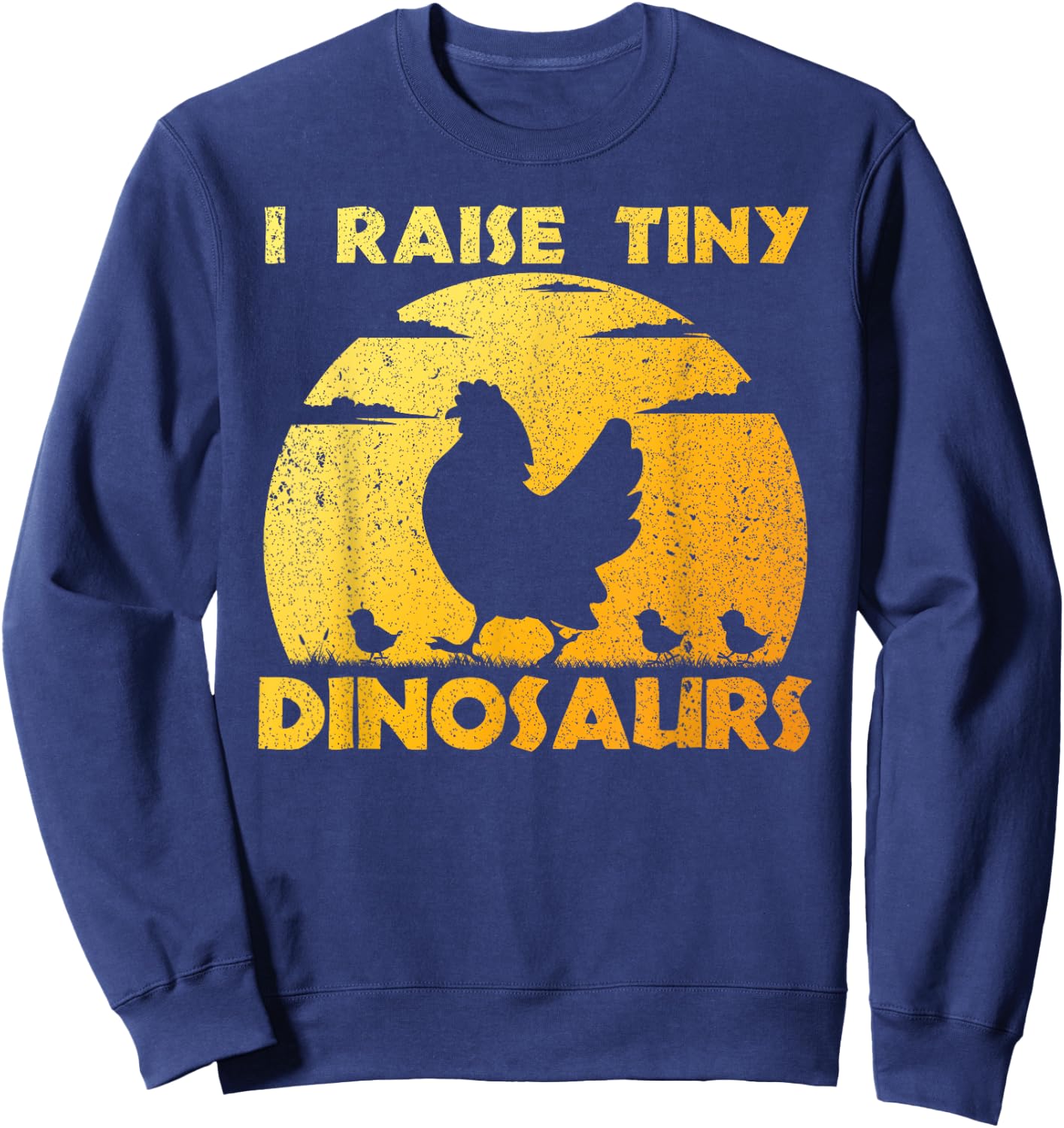 Cool Chicken Design Women Farm Lover Chicken Farmer Sweatshirt - Sweatshirt | Navy