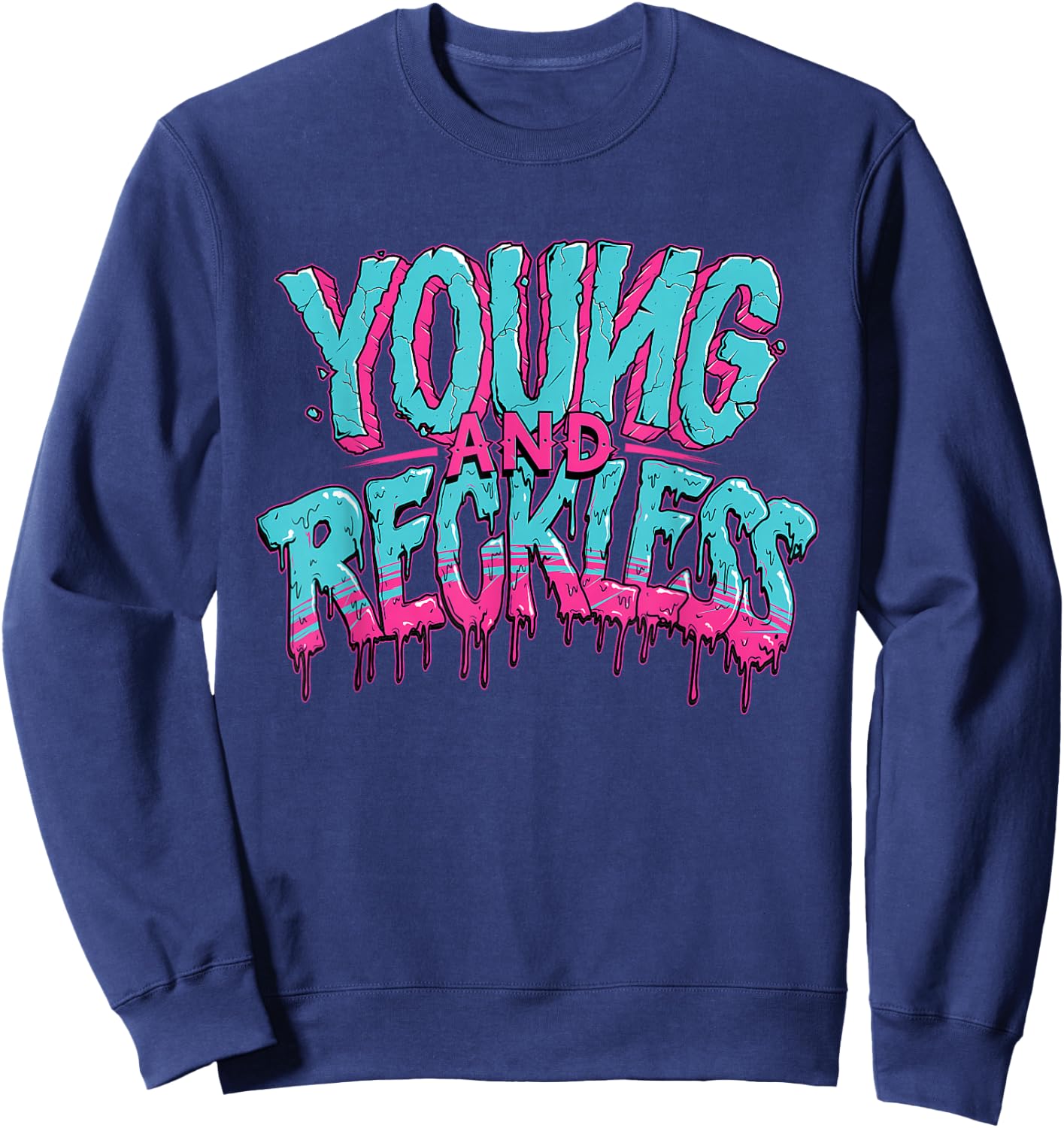 Young And Reckless Apparel Sweatshirt - Sweatshirt | Navy