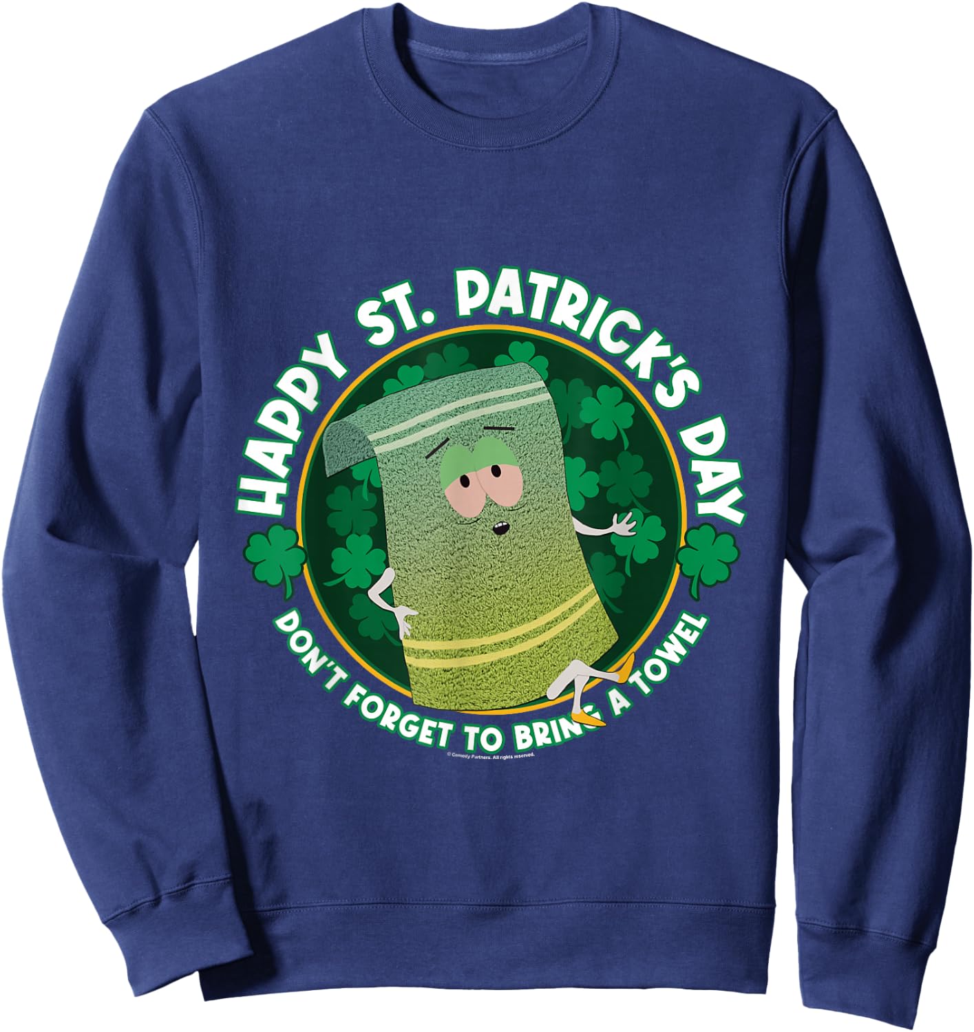 South Park St. Patrick's Day Towelie Sweatshirt - Sweatshirt | Navy