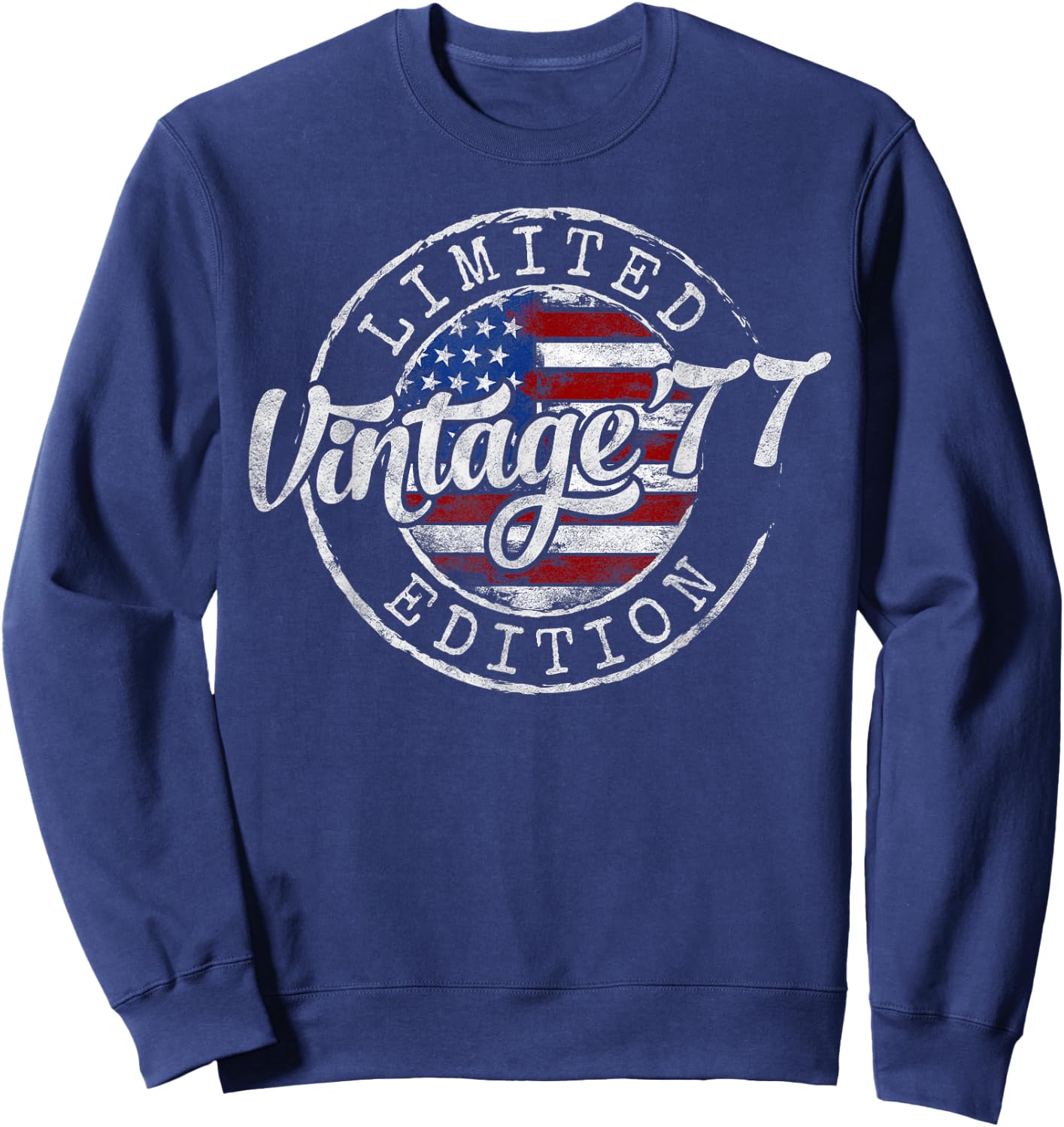 Vintage 1977 48th Birthday Gifts Women 48 Year Old Sweatshirt - Sweatshirt | Navy