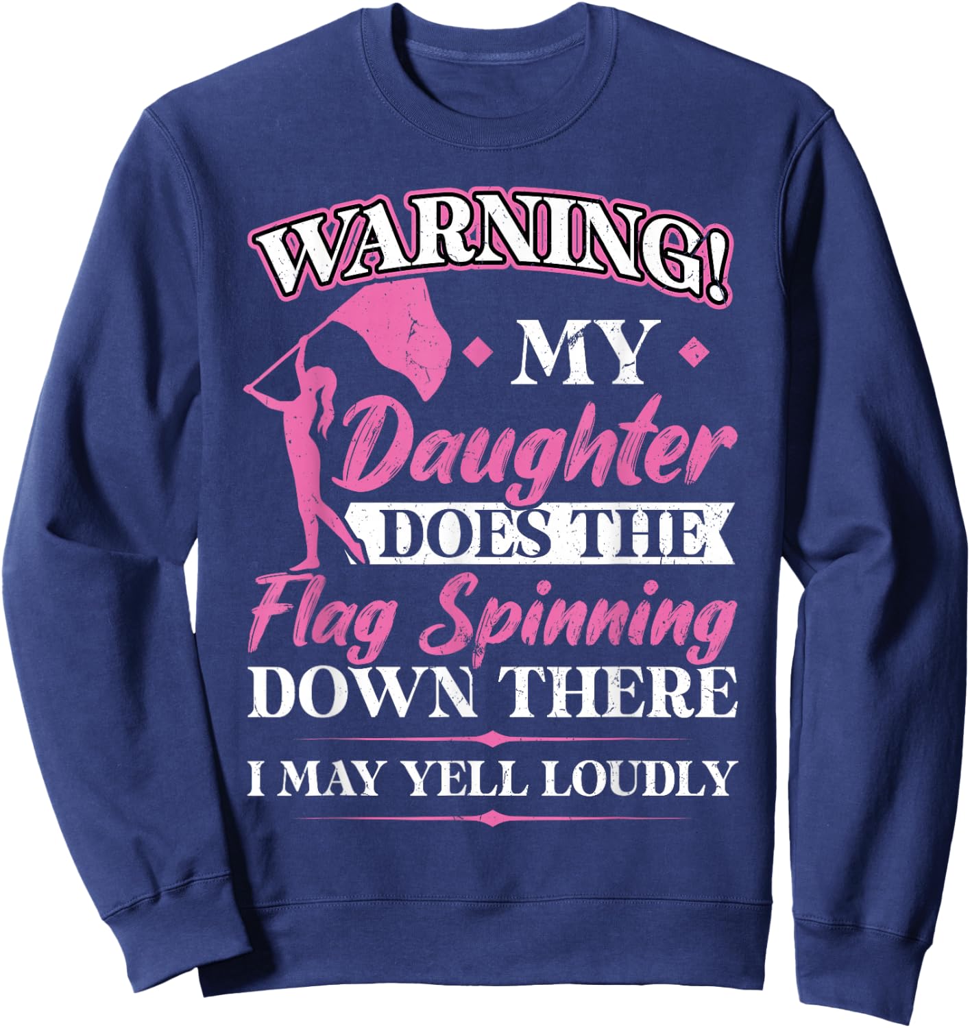 Mom of a Color Guard - Colorguard Sweatshirt - Sweatshirt | Navy