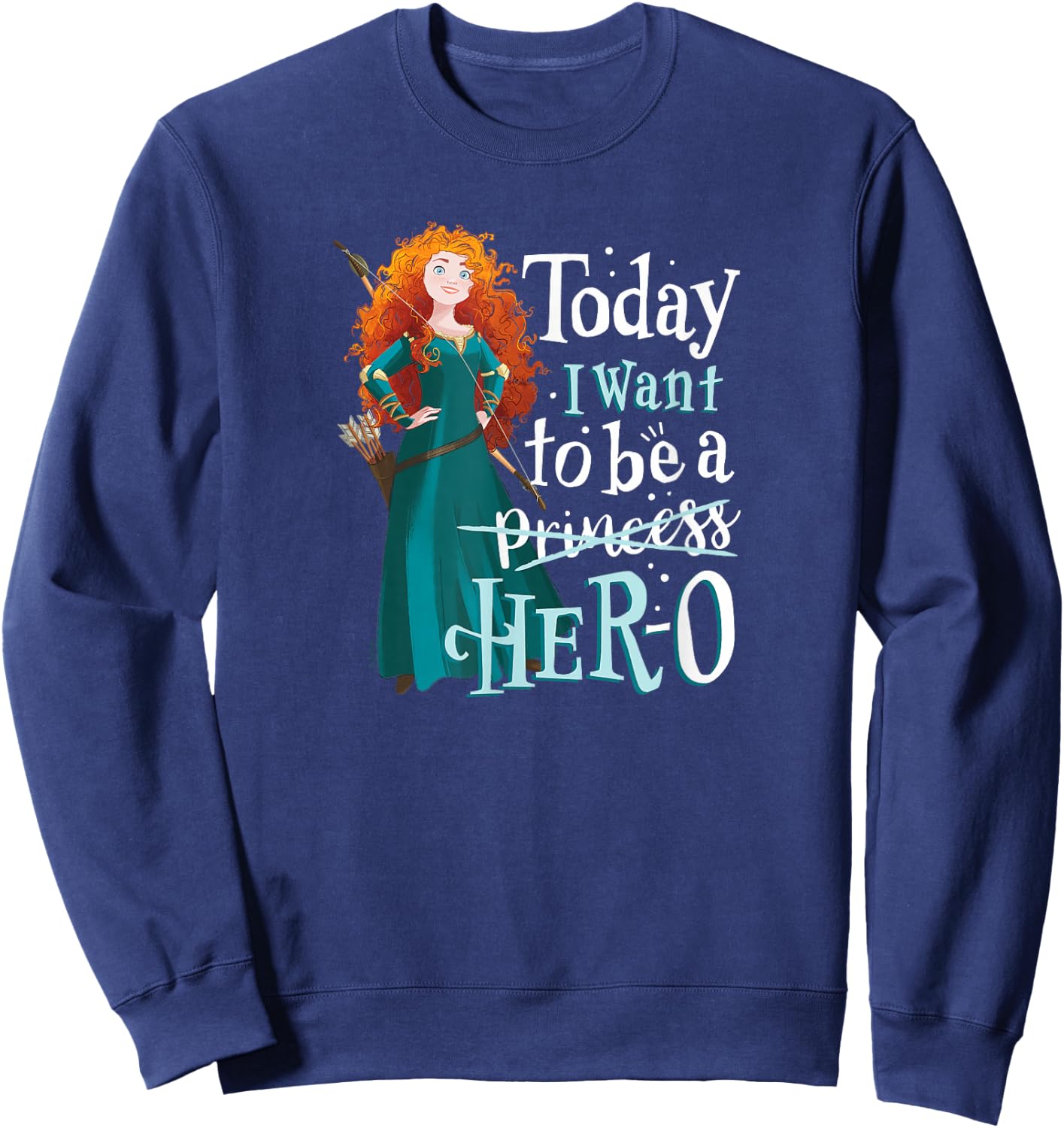 Brave - Merida I Want to Be a Hero Sweatshirt - Sweatshirt | Navy
