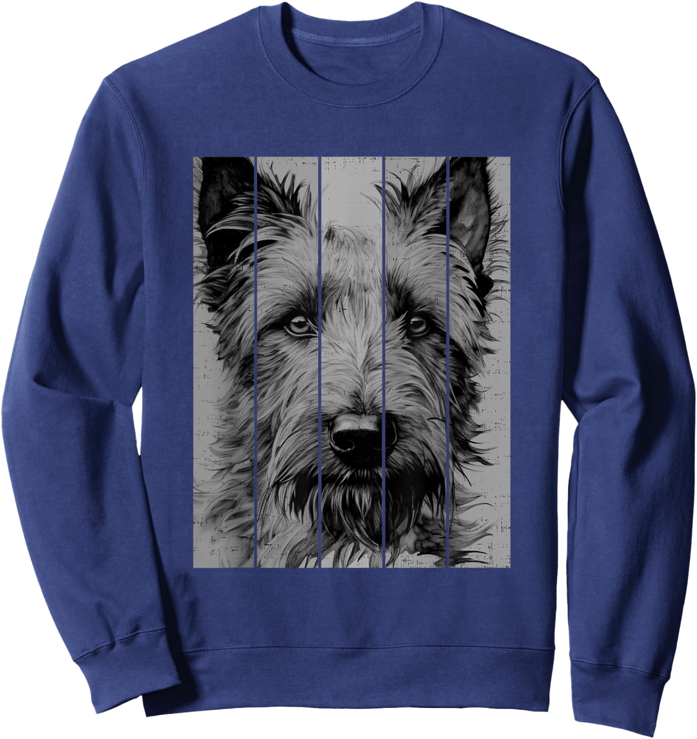 Cool Berger Picard Portrait Black And White Style Sweatshirt - Sweatshirt | Navy
