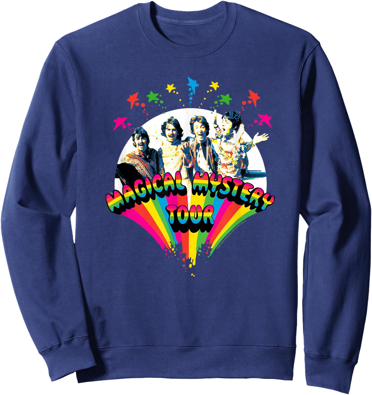 The Beatles - Magical Mystery Tour with Group Members Sweatshirt - Sweatshirt | Navy