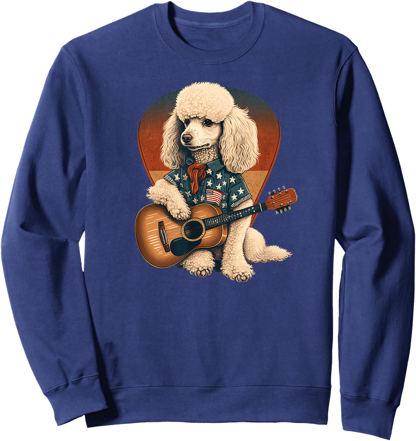 Funny Poodle Dog Miniature Poodle Toy Poodle Country music Women Girls Kids Sweatshirt - Sweatshirt | Navy