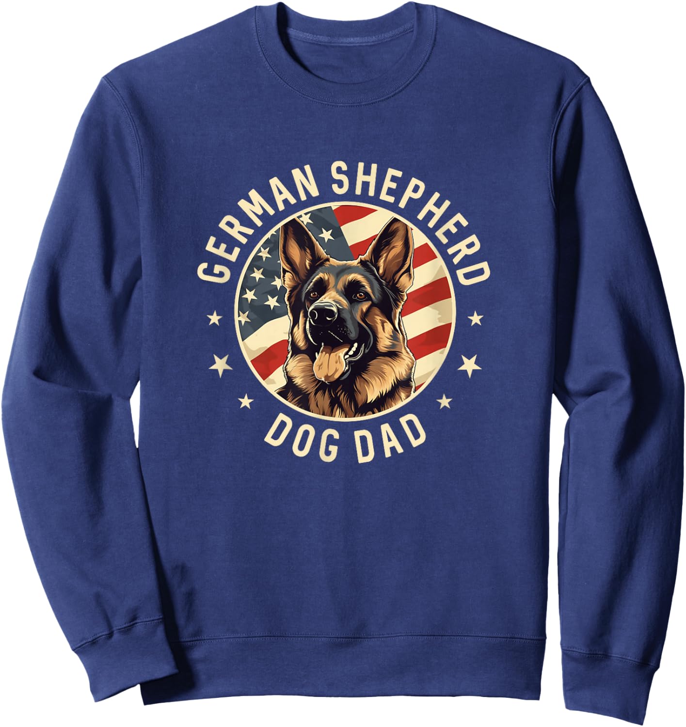 German Shepherd Owner Gifts, German Shepherd Dog Dad Sweatshirt - Sweatshirt | Navy