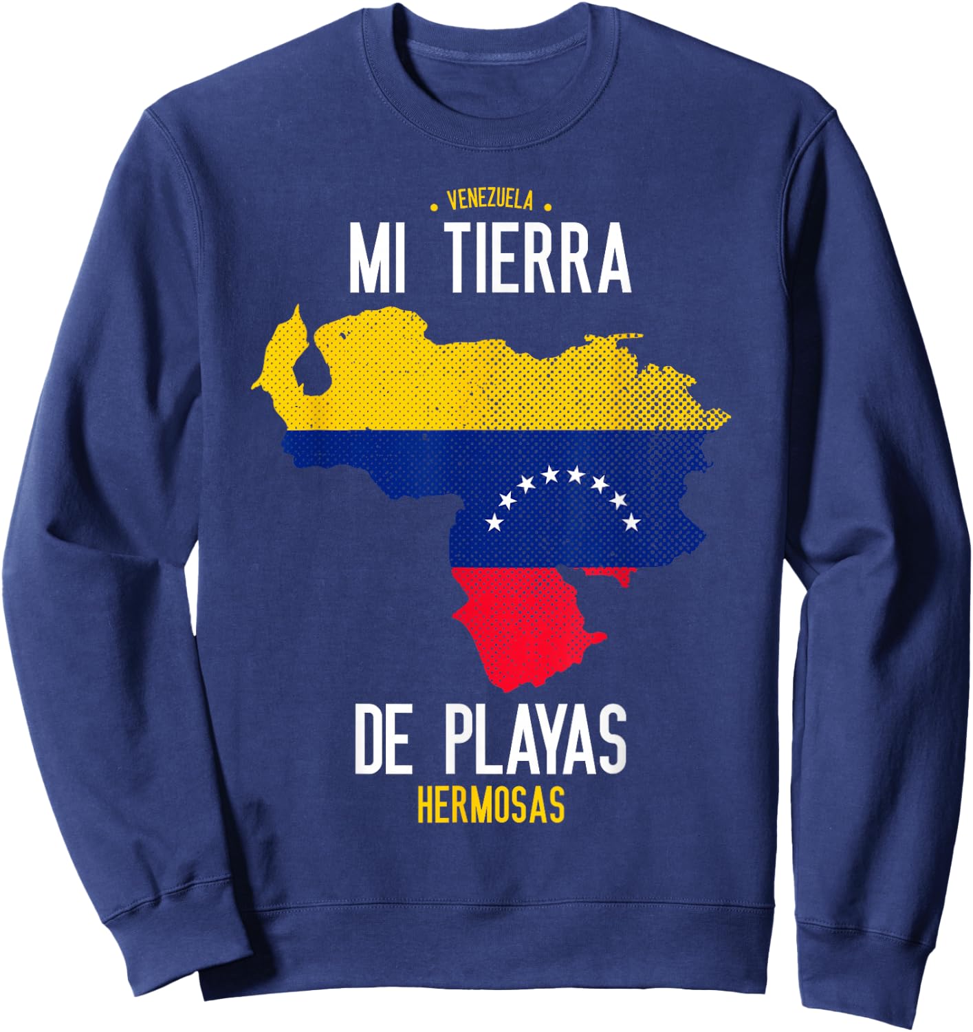 Venezuelan Flag Gifts & Retro Venezuela Sweatshirt - Sweatshirt | Navy