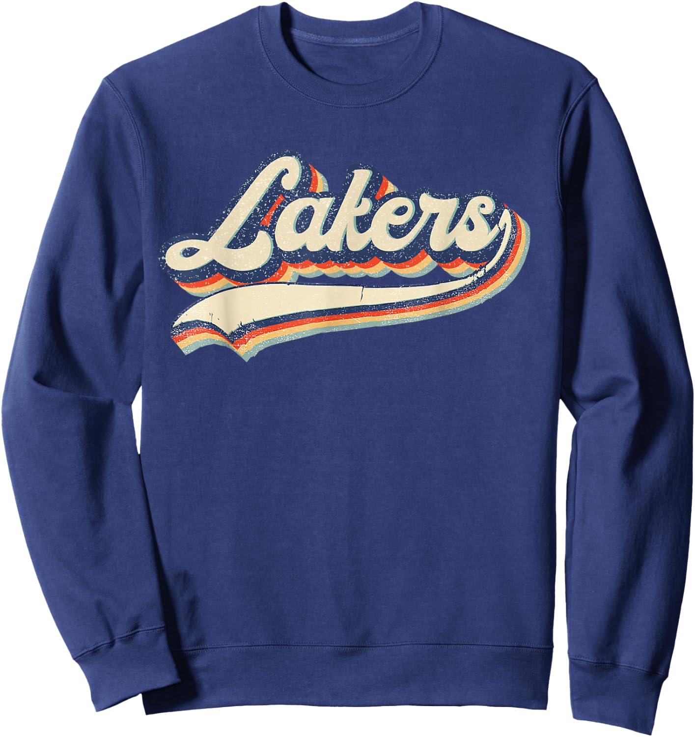 Lakers Name Vintage Retro Gift Men Women Boy Girl Sweatshirt - Sweatshirt | Navy