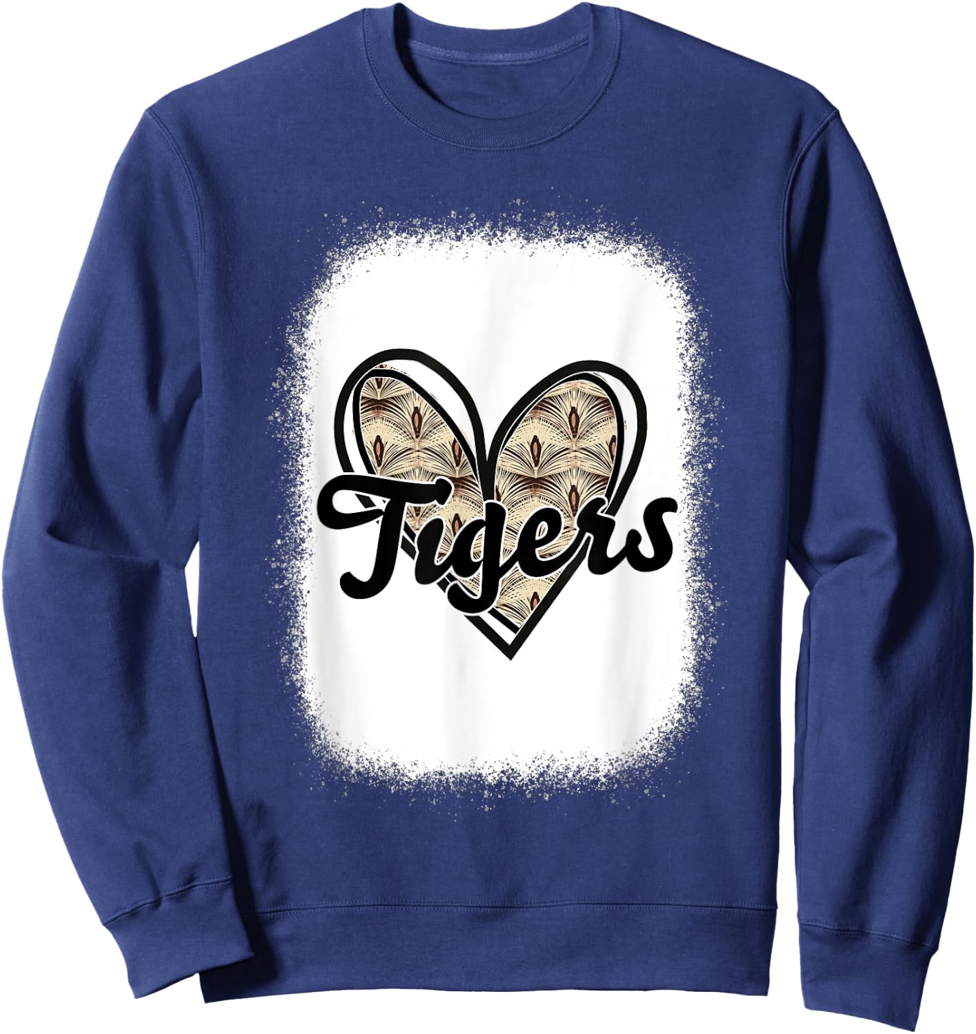 Football Tigers School Sports Fan Team Spirit Sweatshirt - Sweatshirt | Navy
