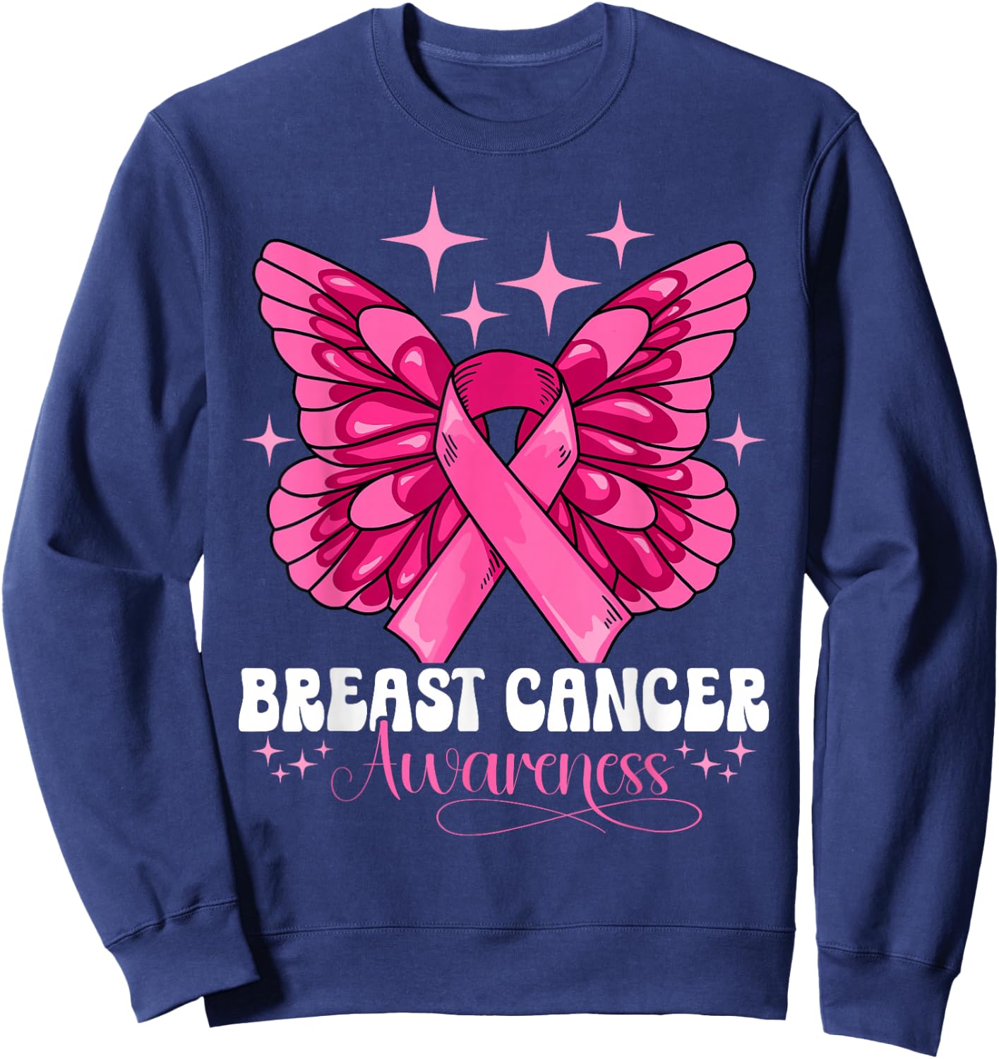 Breast Cancer Awareness Sweatshirt - Sweatshirt | Navy