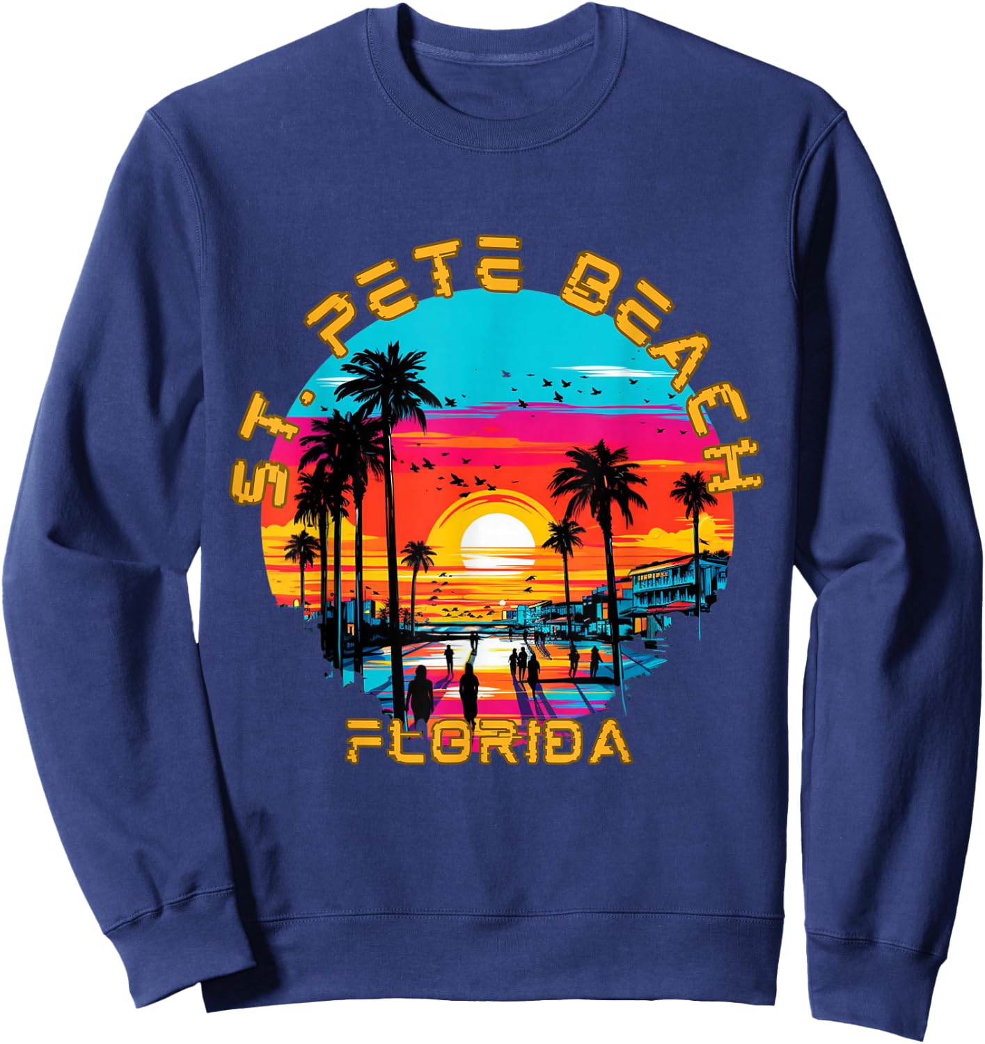 St. Pete Beach Florida Sweatshirt - Sweatshirt | Navy
