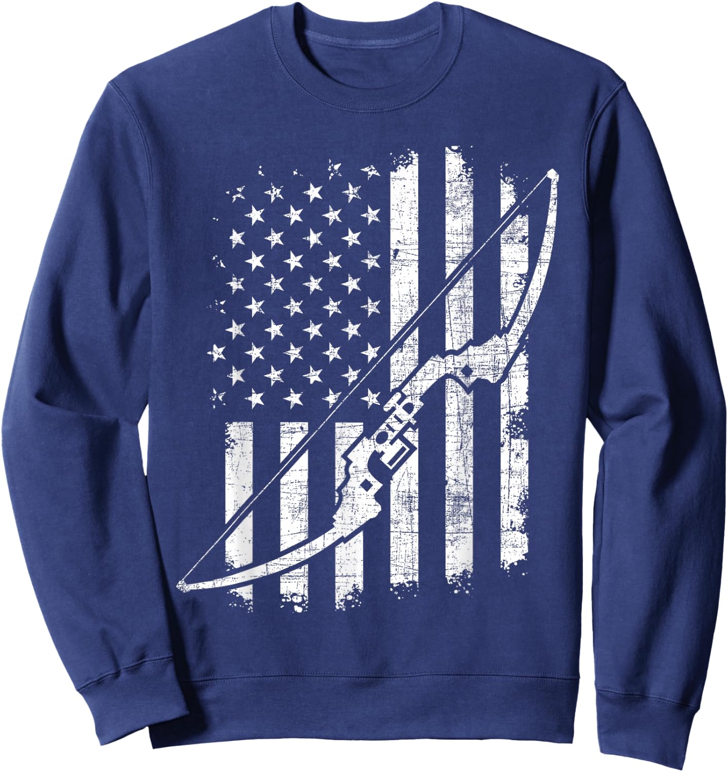 Camo Bowhunting - Archery Lover Archer Bowman Sweatshirt - Sweatshirt | Navy
