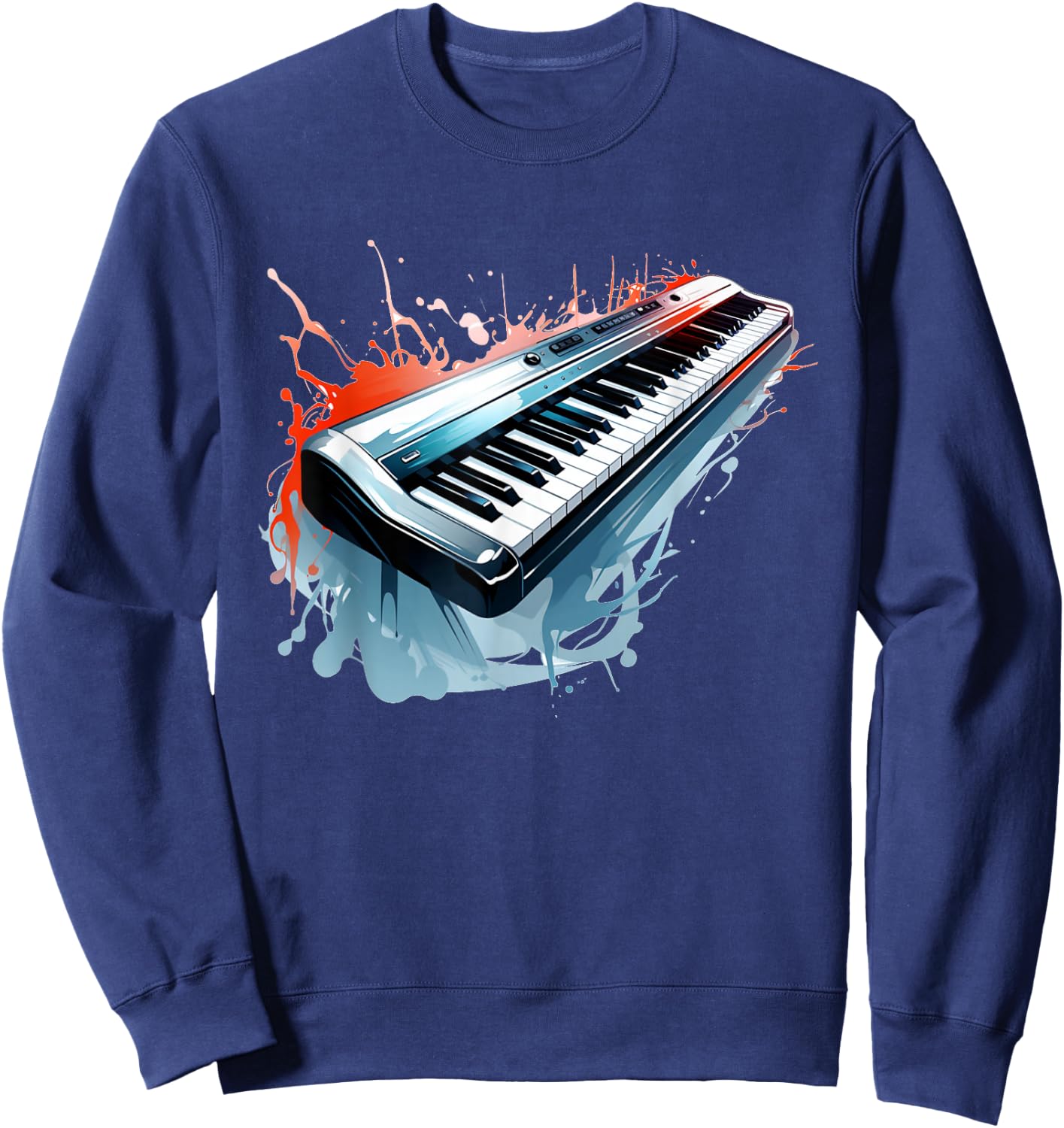 Music Keyboard Costume for Boys and Girls Sweatshirt - Sweatshirt | Navy