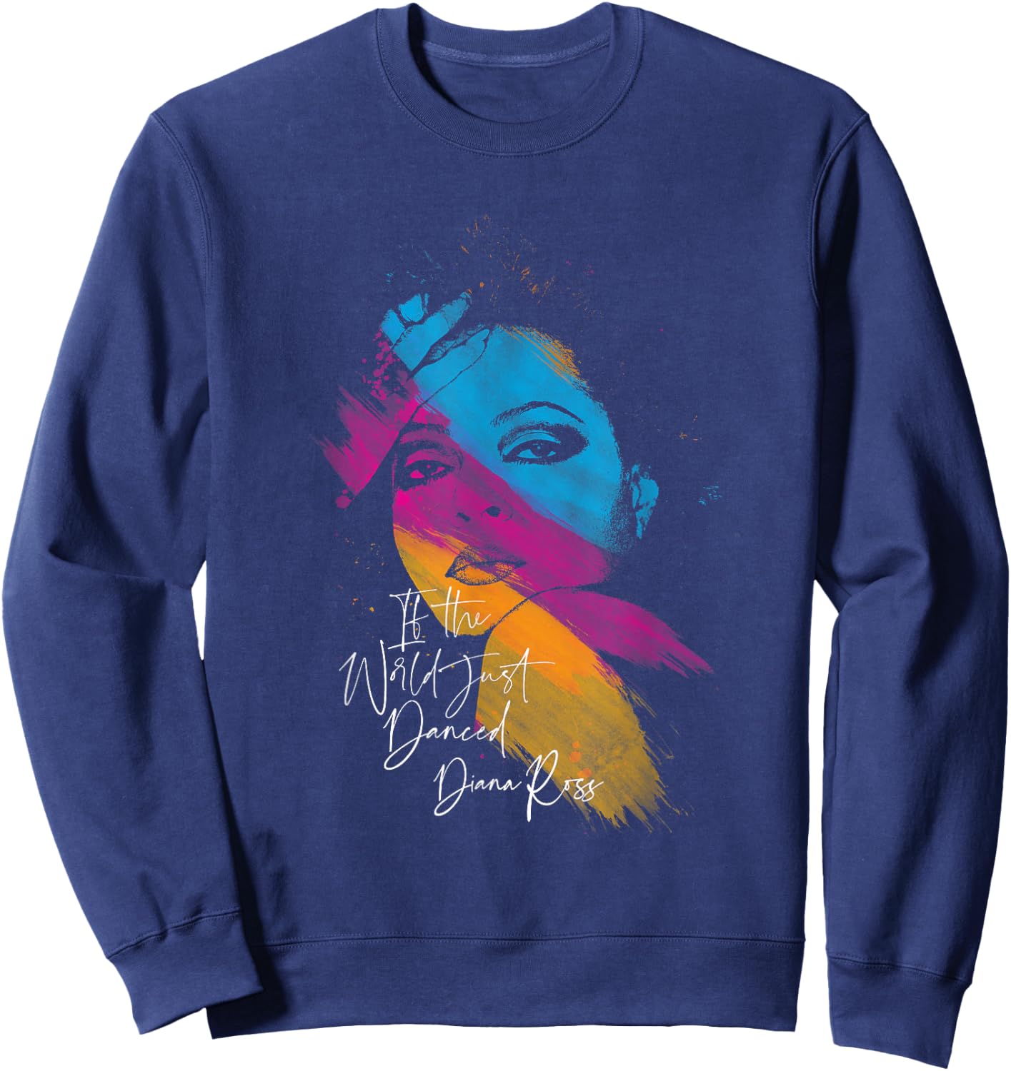 Diana Ross - Paint Strokes Sweatshirt - Sweatshirt | Navy