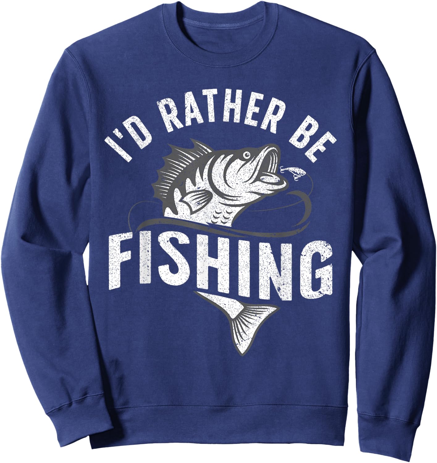 Funny Fishing Novelty Design Women Kids Fish Lovers Small Sweatshirt - Sweatshirt | Navy