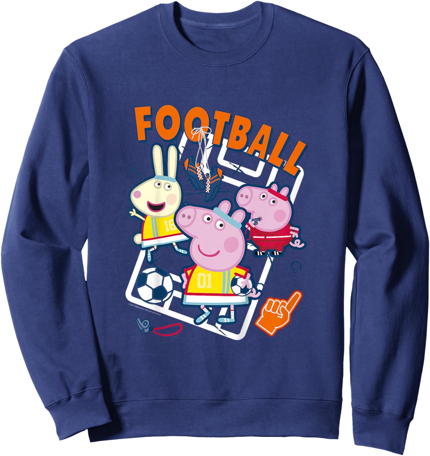 Peppa Pig Football Group Shot Sweatshirt - Sweatshirt | Navy
