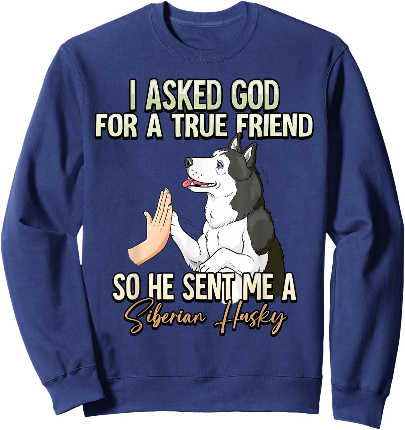 Siberian Husky Sweatshirt - Sweatshirt | Navy