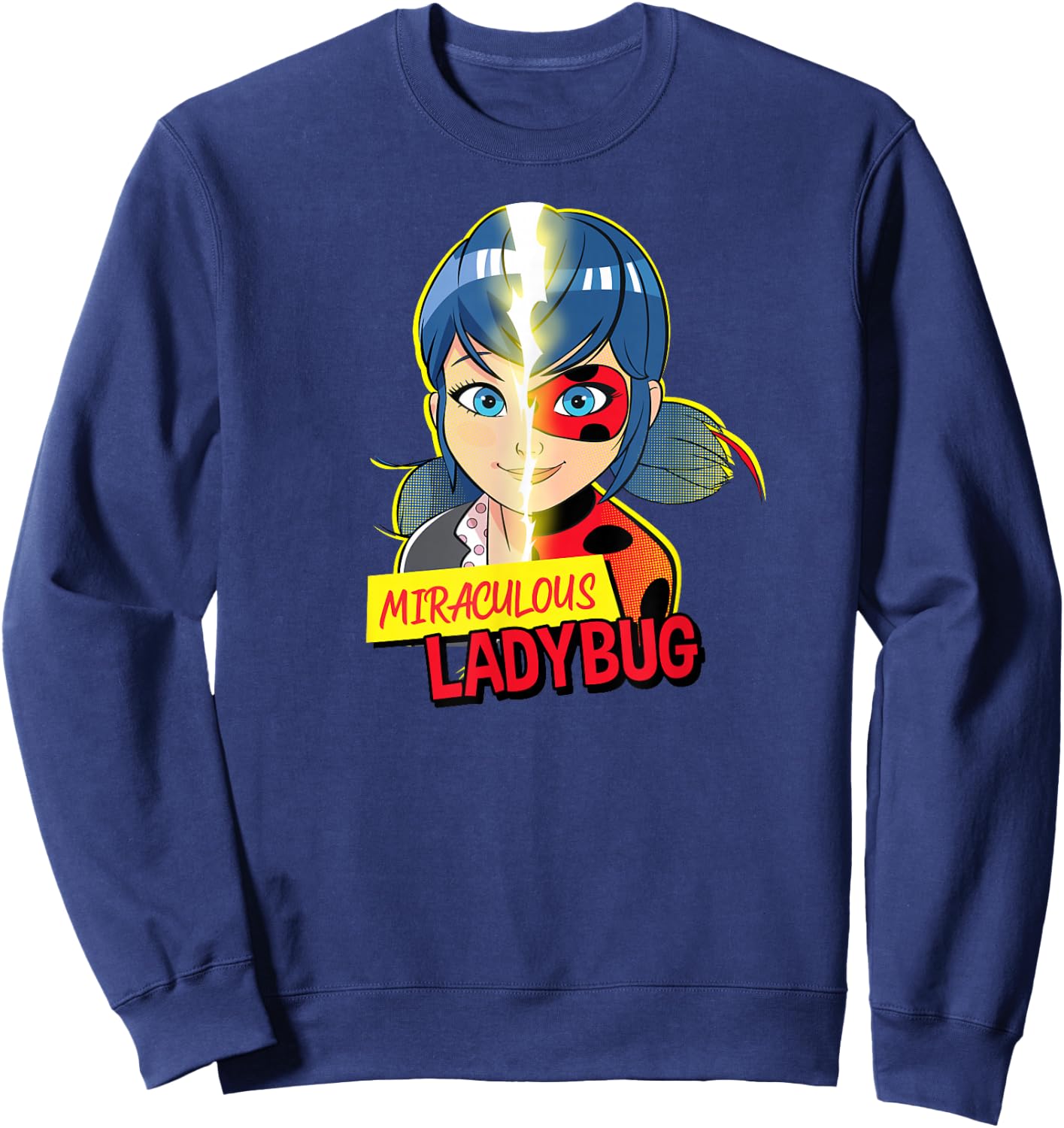 Miraculous Collection Ladybug Marinette Transformation Sweatshirt - Sweatshirt | Navy