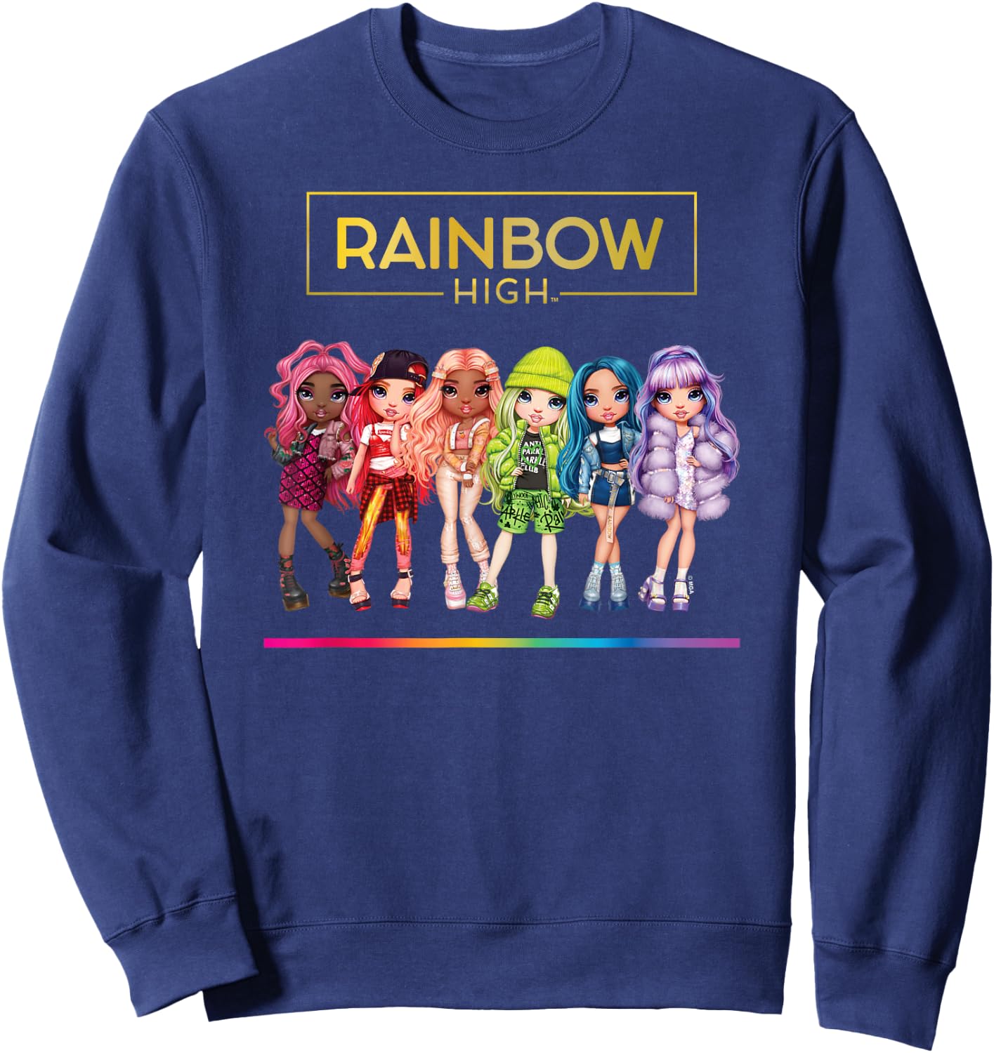 Rainbow High - Character Doll Lineup Sweatshirt - Sweatshirt | Navy