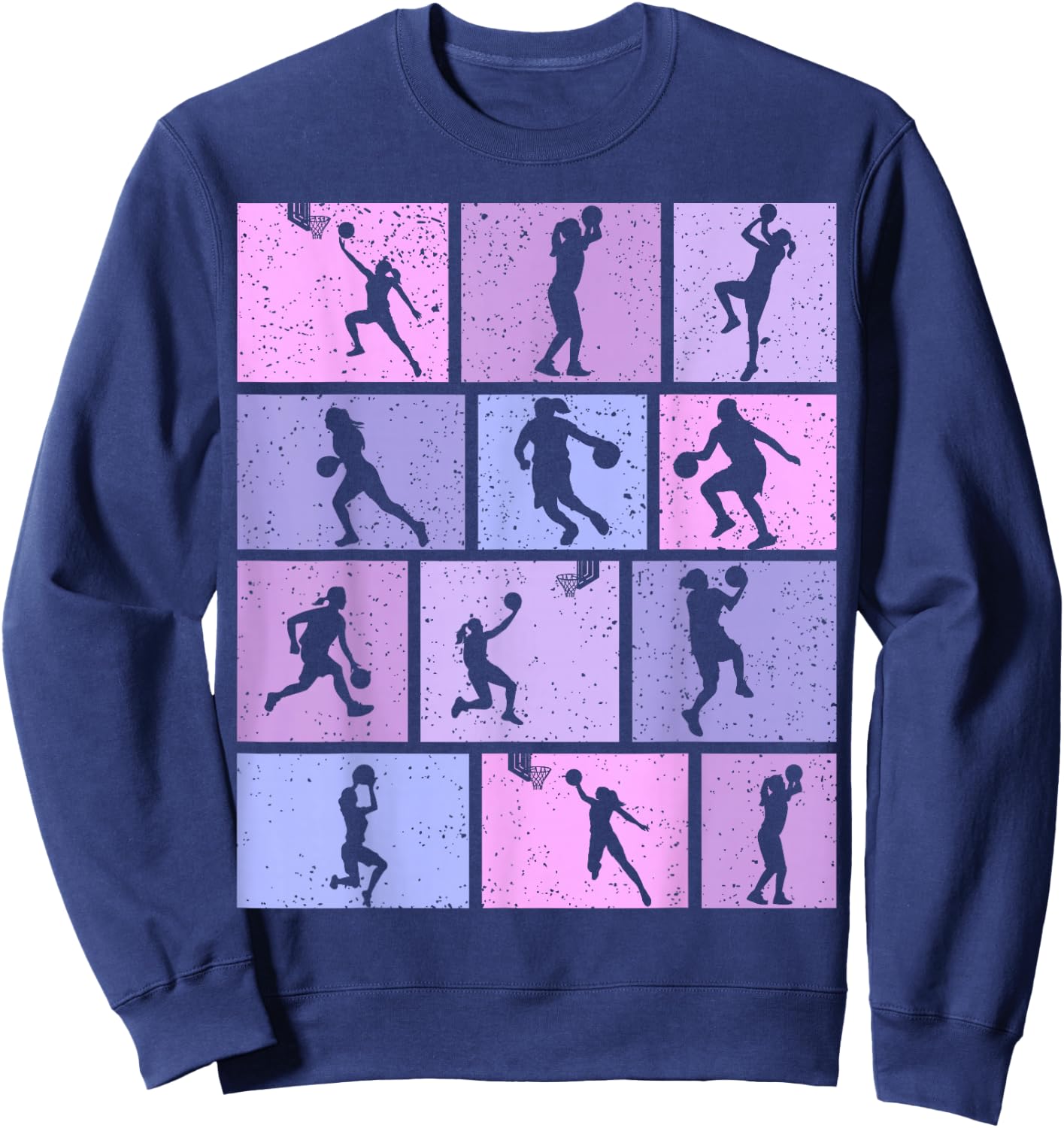 Basketball Girls Women Sweatshirt - Sweatshirt | Navy