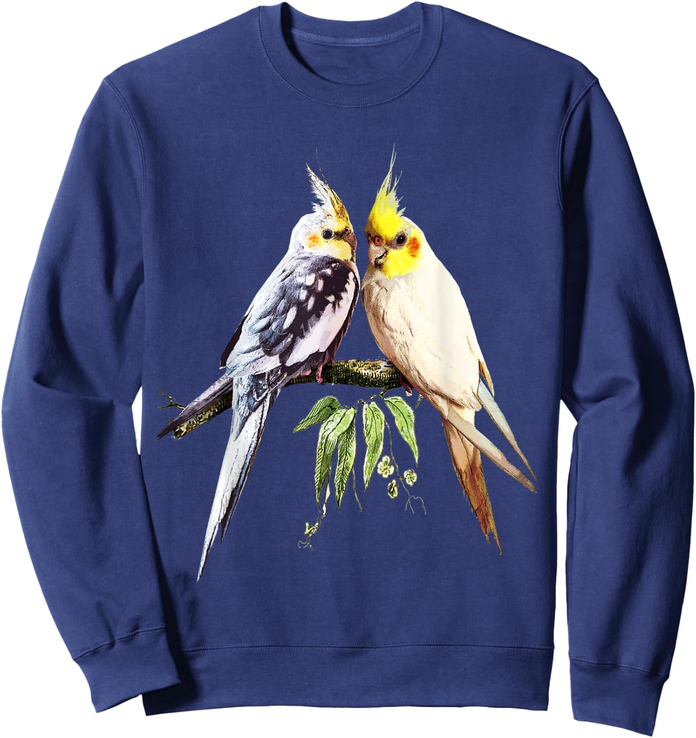 Love Cockatiel Women Parrot for pet Bird Lovers Cockatiel Sweatshirt - Sweatshirt | Navy