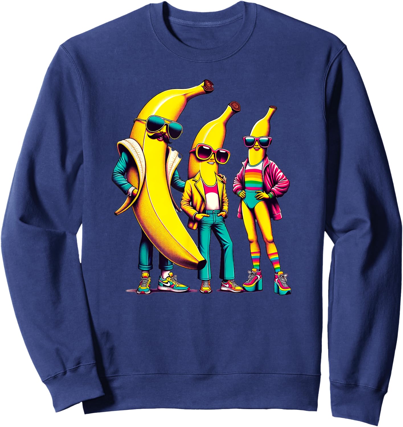 Banana Fun Run Family Outfit for Family Runners Costume Sweatshirt - Sweatshirt | Navy