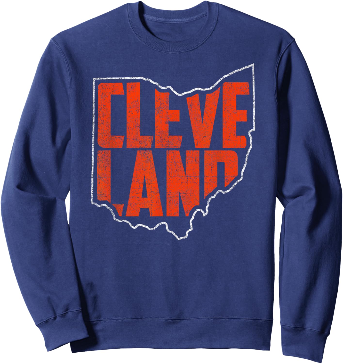 Vintage Cleveland Ohio Retro Souvenir for Boys Girls & Kids Sweatshirt - Sweatshirt | Navy