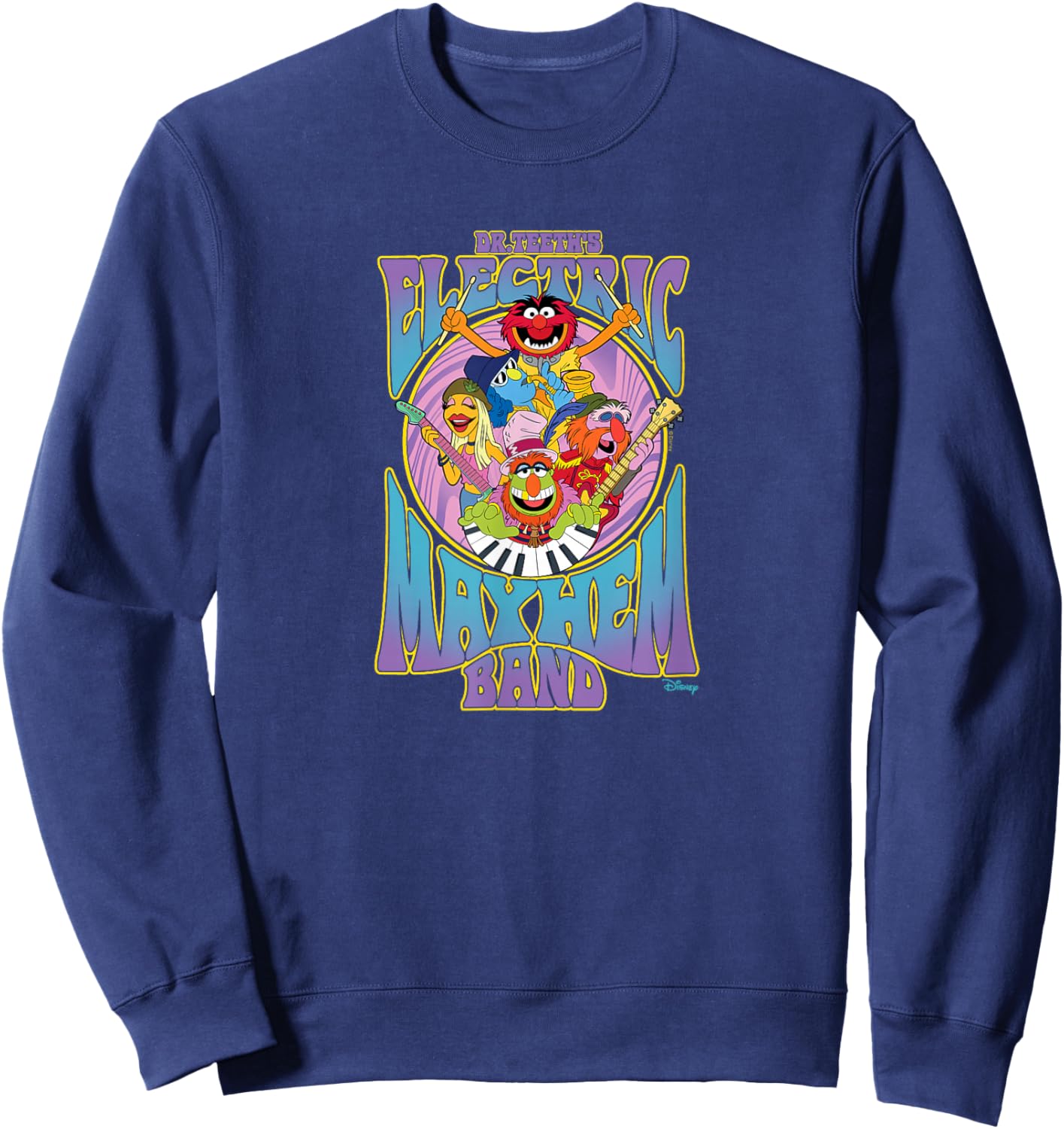 Disney - The Muppets Dr Teeth's Electric Mayhem Band Sweatshirt - Sweatshirt | Navy