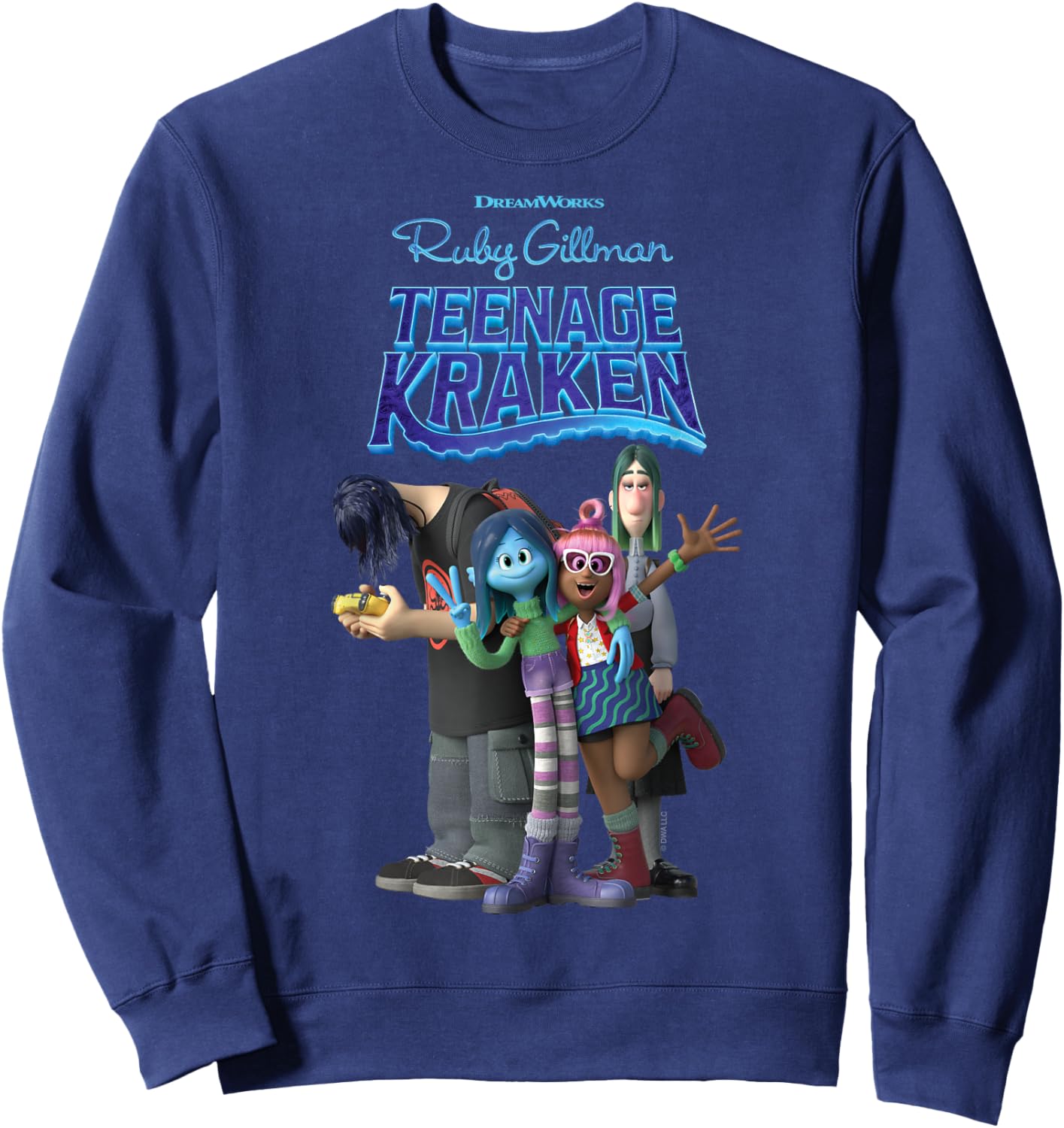 DreamWorks Ruby Gillman, Teenage Kraken Friends Sweatshirt - Sweatshirt | Navy